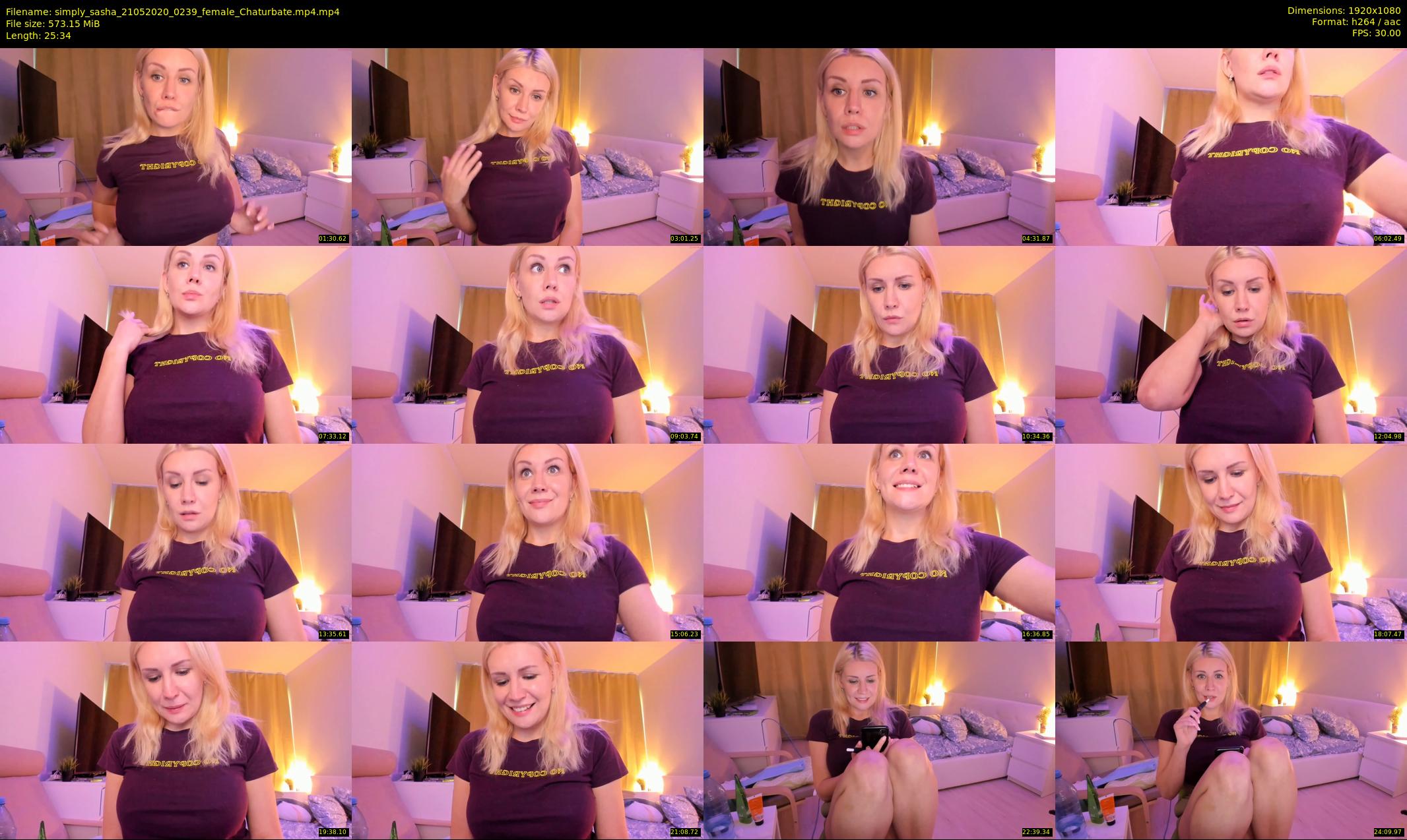 simply_sasha — 26 minute Chaturbate female cam show recording, 1080p, May 21, 2020