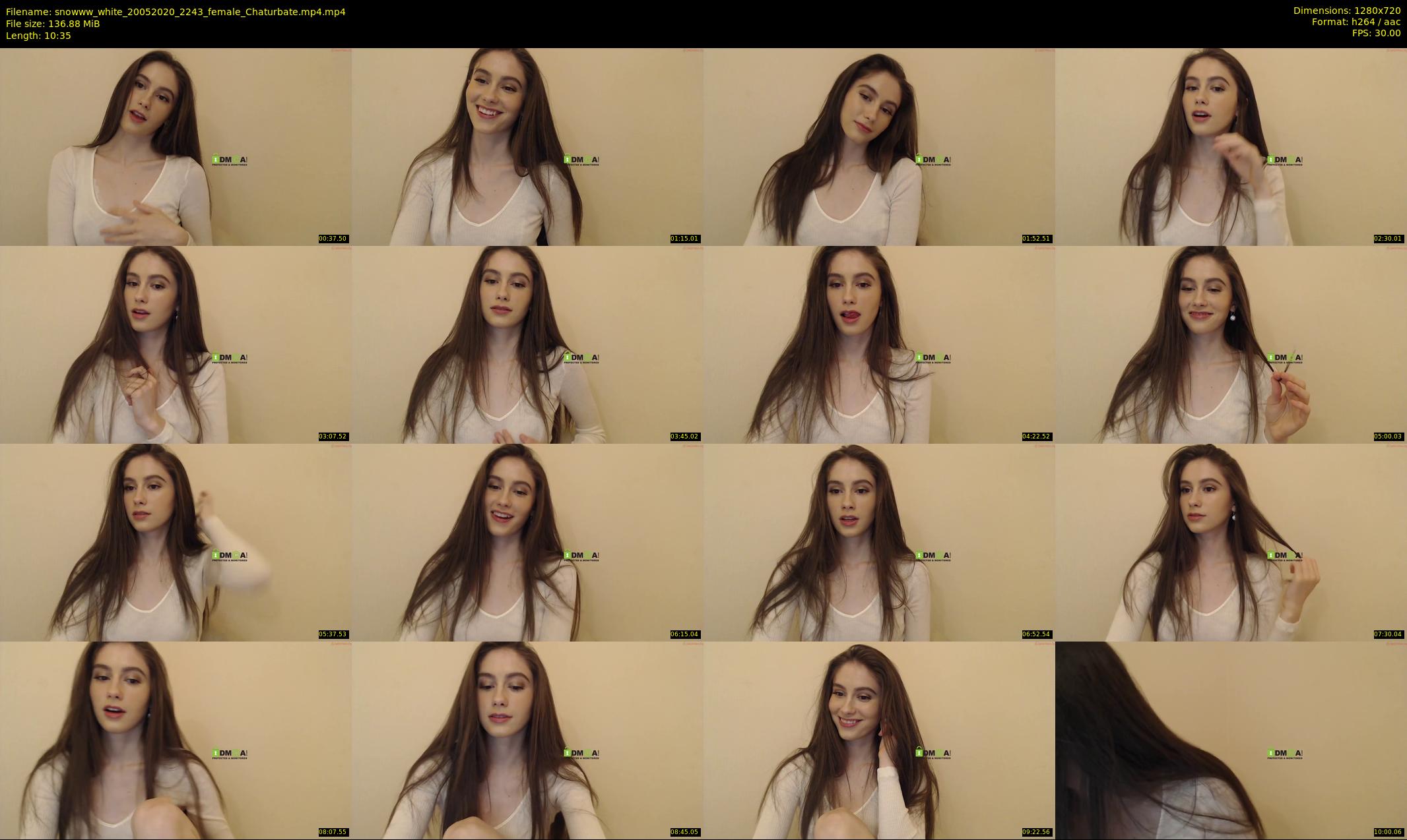 snowww_white — 11 minute Chaturbate female cam show recording, 720p, May 20, 2020