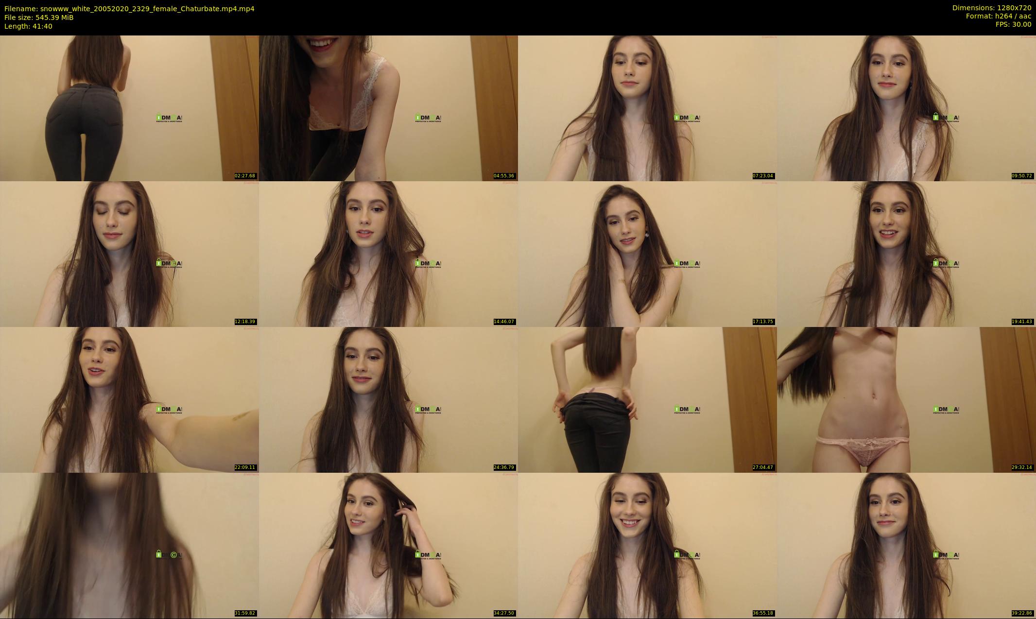 snowww_white — 42 minute Chaturbate female cam show recording, 720p, May 20, 2020