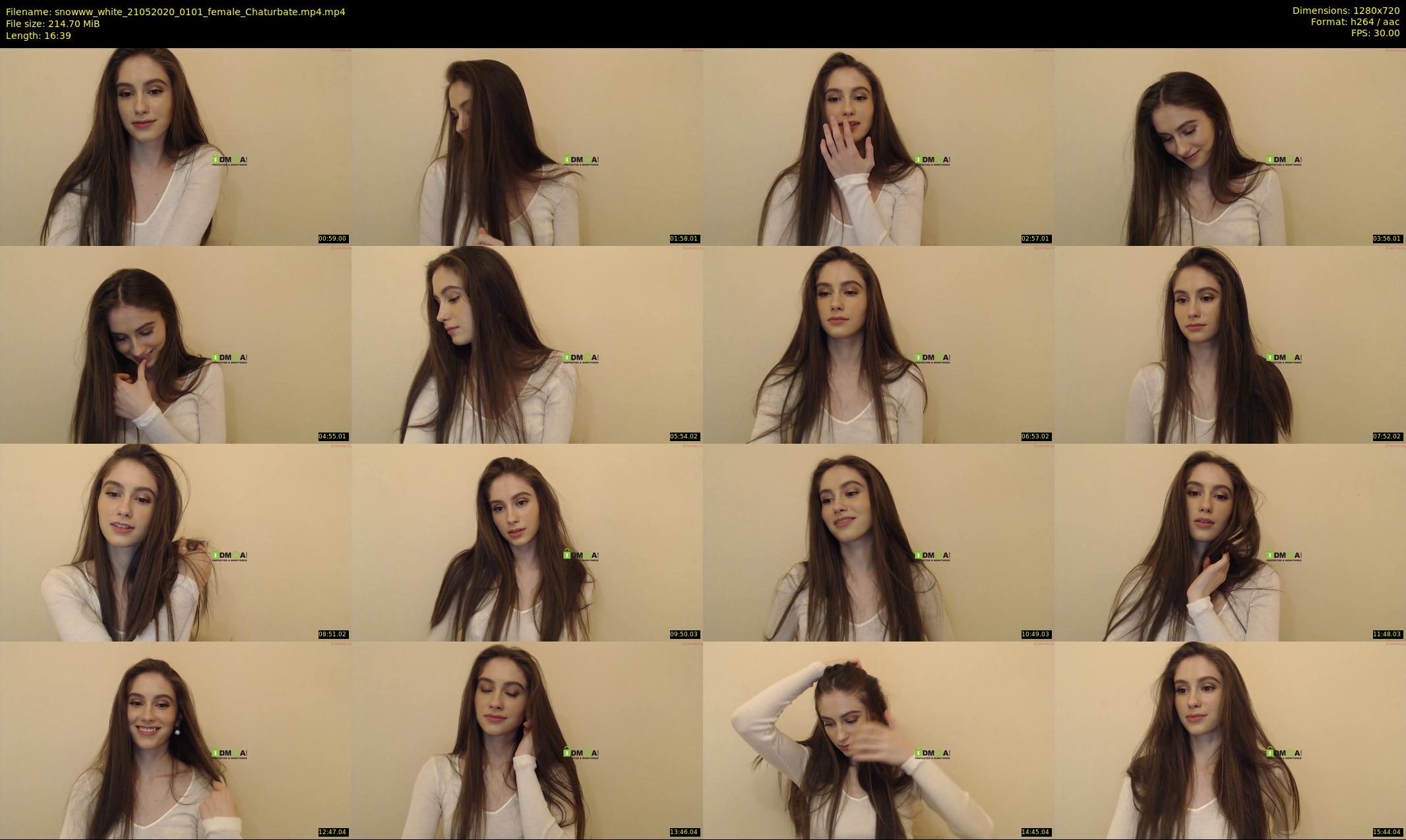 snowww_white — 17 minute Chaturbate female cam show recording, 720p, May 21, 2020