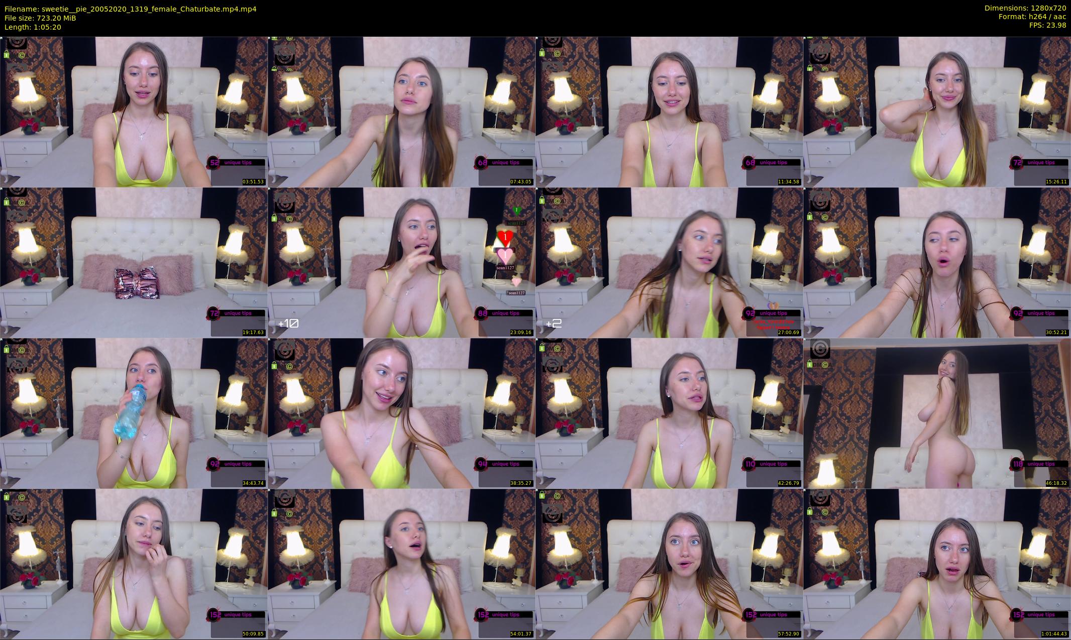 sweetie__pie — 66 minute Chaturbate female cam show recording, 720p, May 20, 2020