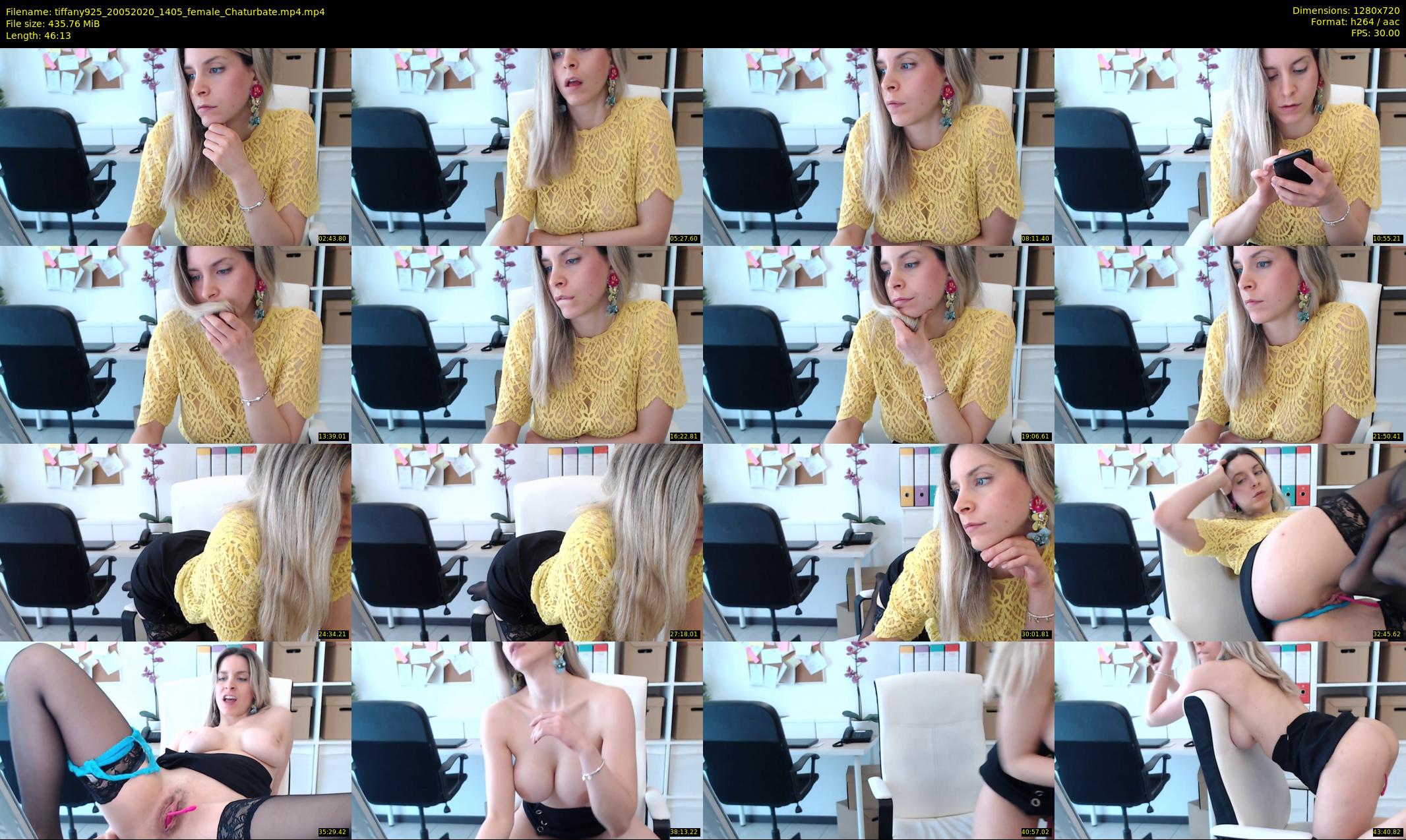 tiffany925 — 47 minute Chaturbate female cam show recording, 720p, May 20, 2020