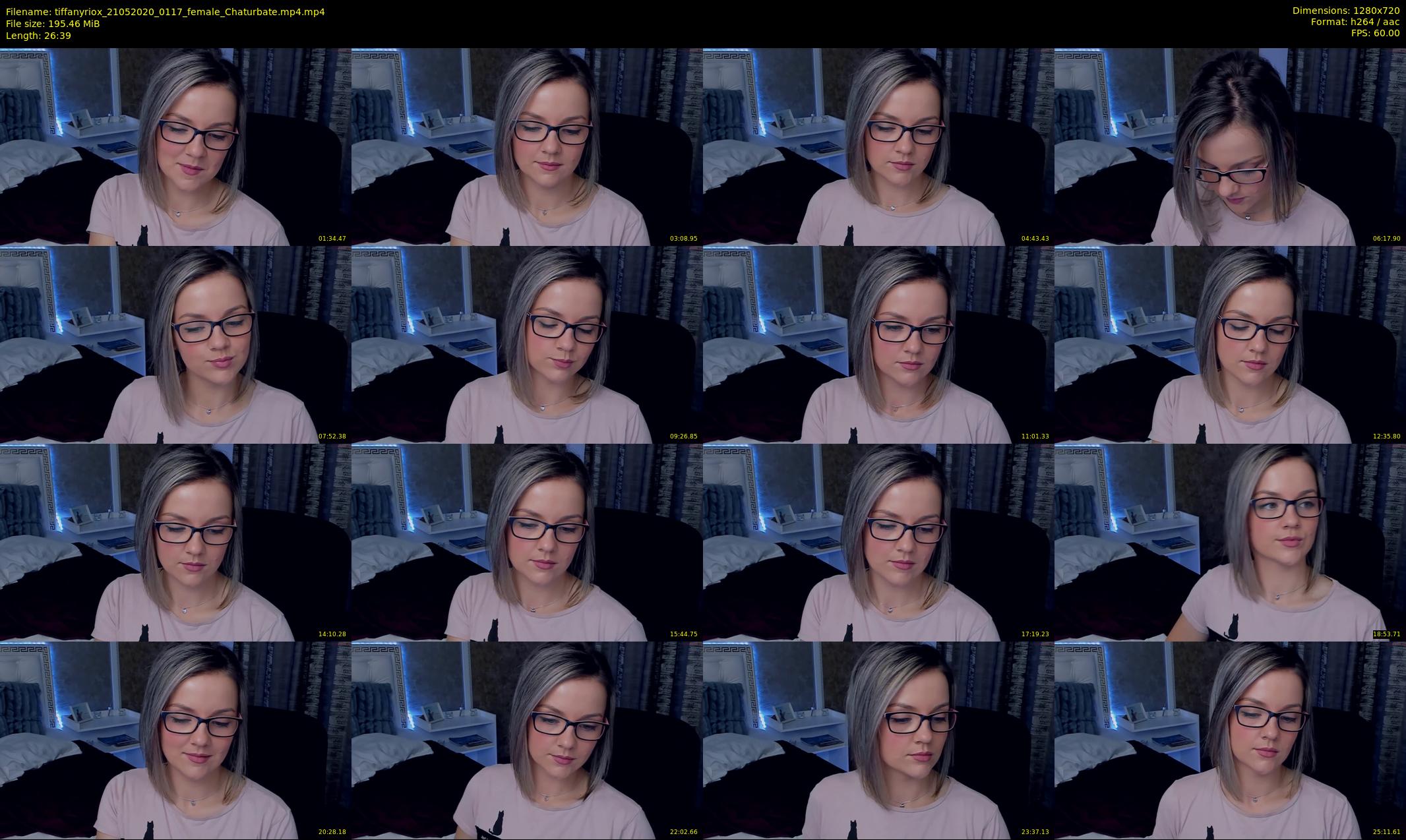 tiffanyriox — 27 minute Chaturbate female cam show recording, 720p, May 21, 2020