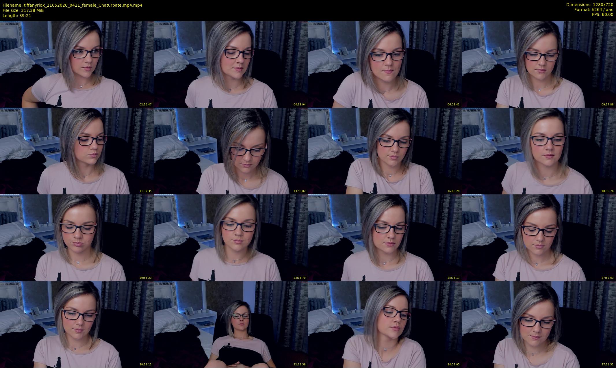 tiffanyriox — 40 minute Chaturbate female cam show recording, 720p, May 21, 2020