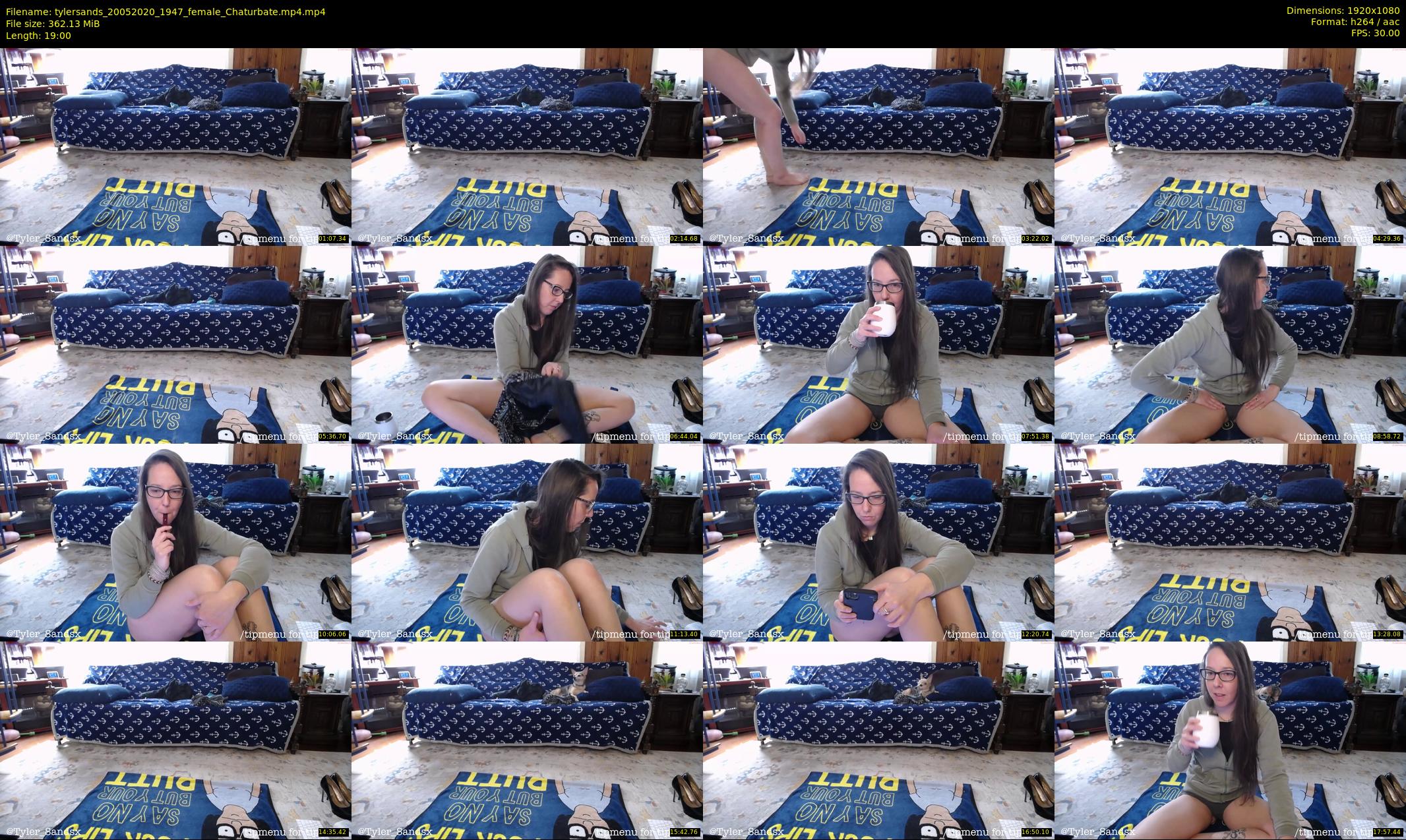 tylersands — 19 minute Chaturbate female cam show recording, 1080p, May 20, 2020