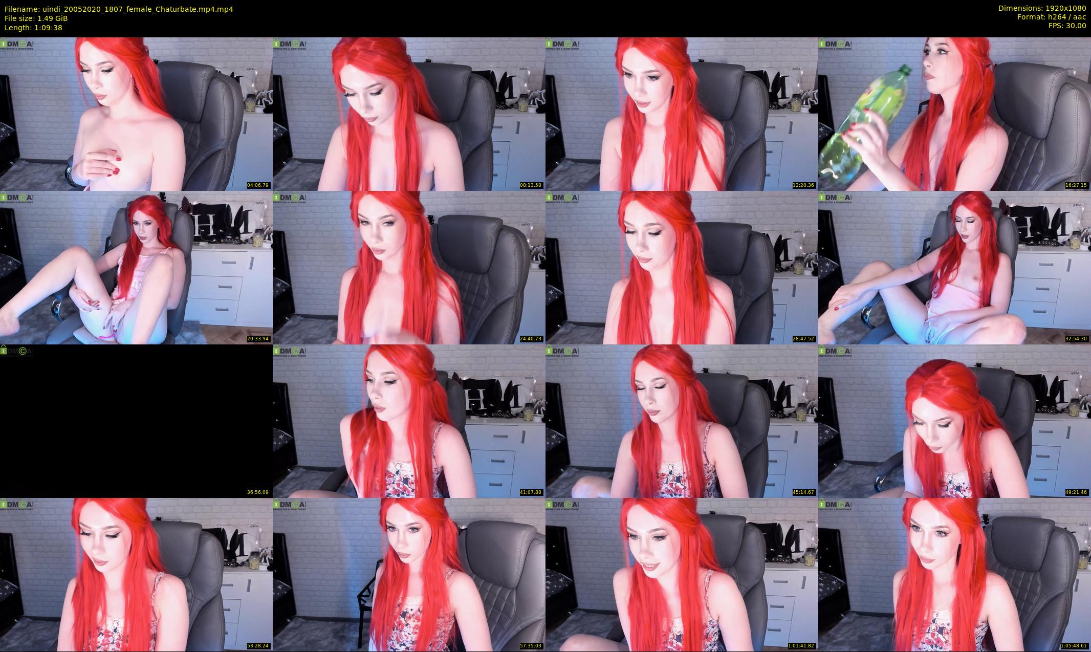 uindi — 70 minute Chaturbate female cam show recording, 1080p, May 20, 2020