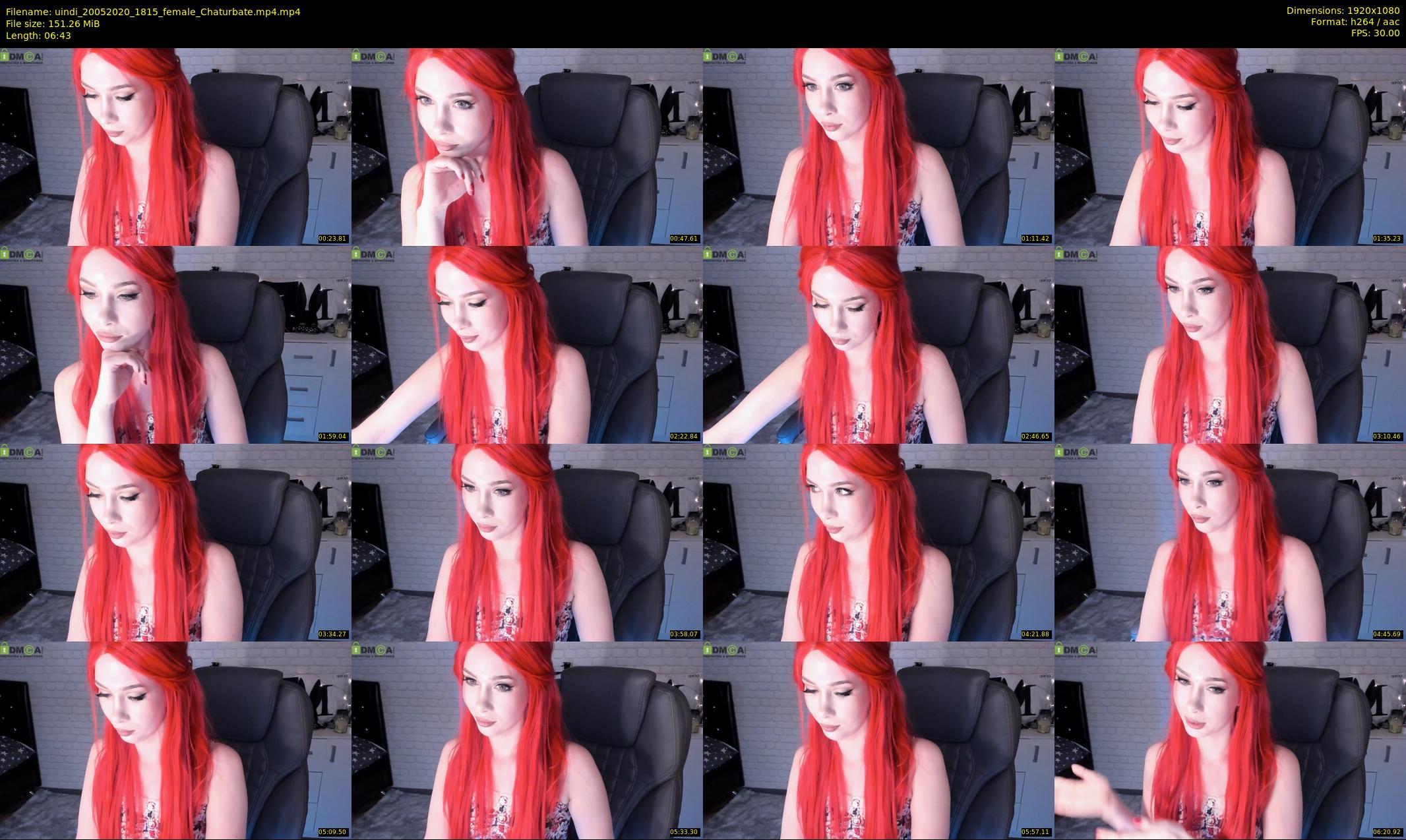 uindi — 7 minute Chaturbate female cam show recording, 1080p, May 20, 2020