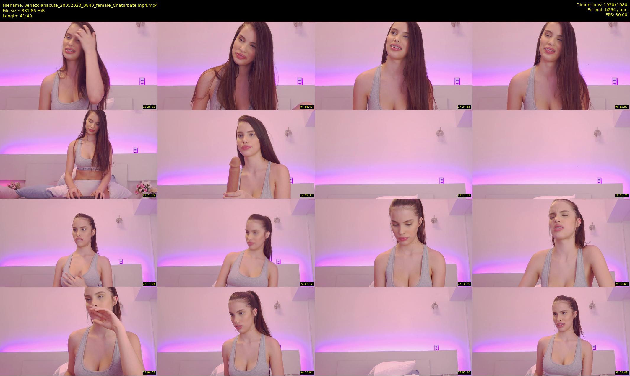 venezolanacute — 42 minute Chaturbate female cam show recording, 1080p, May 20, 2020