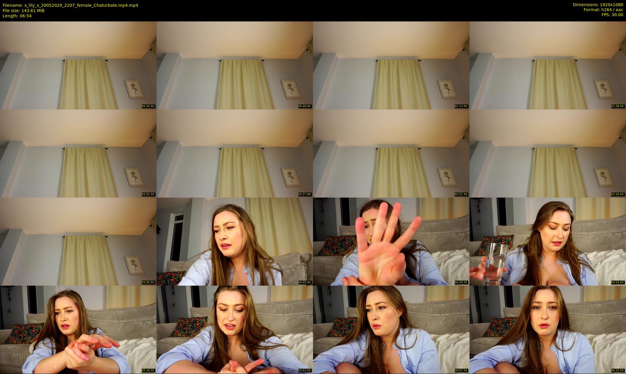 x_lily_x — 7 minute Chaturbate female cam show recording, 1080p, May 20, 2020