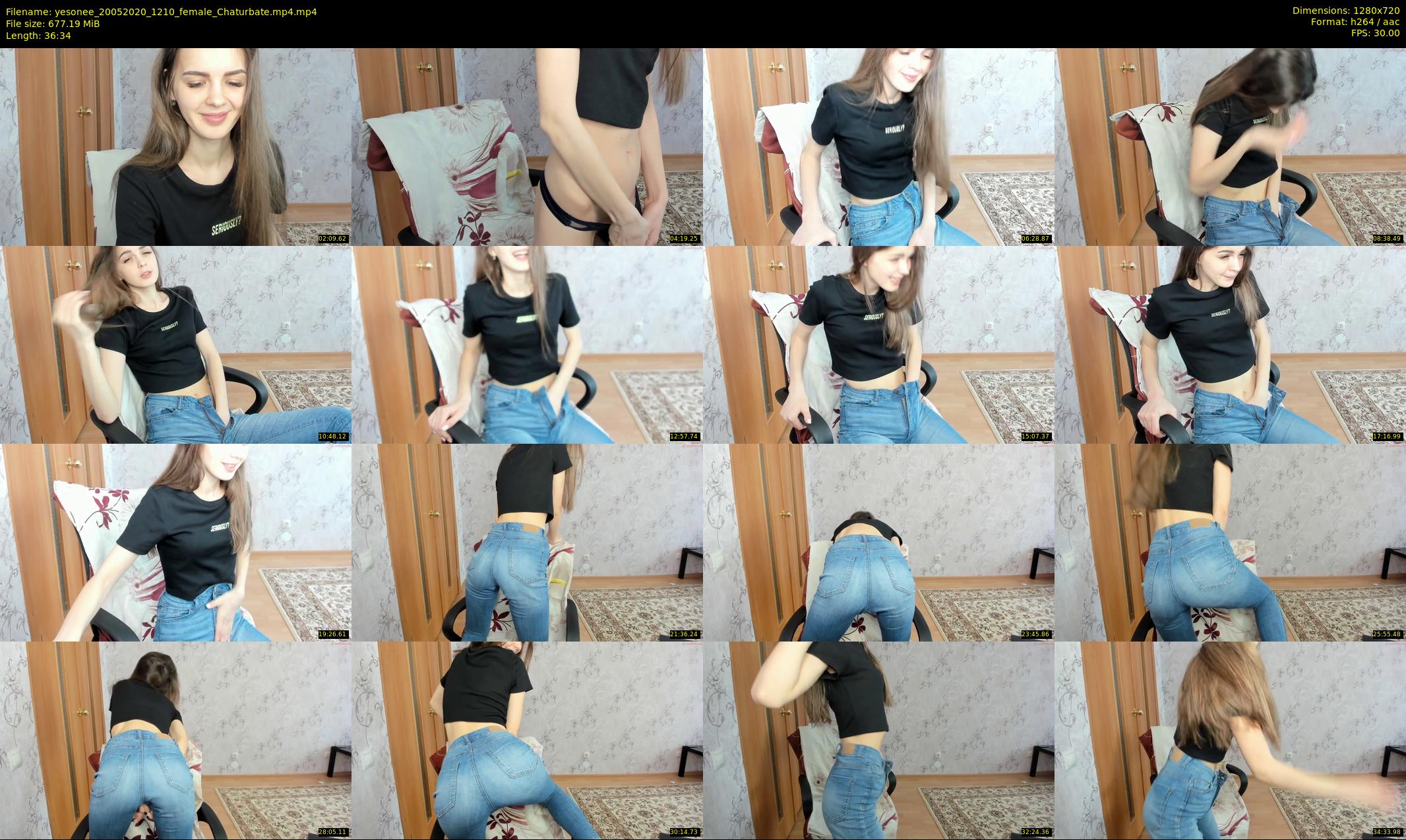 yesonee — 37 minute Chaturbate female cam show recording, 720p, May 20, 2020