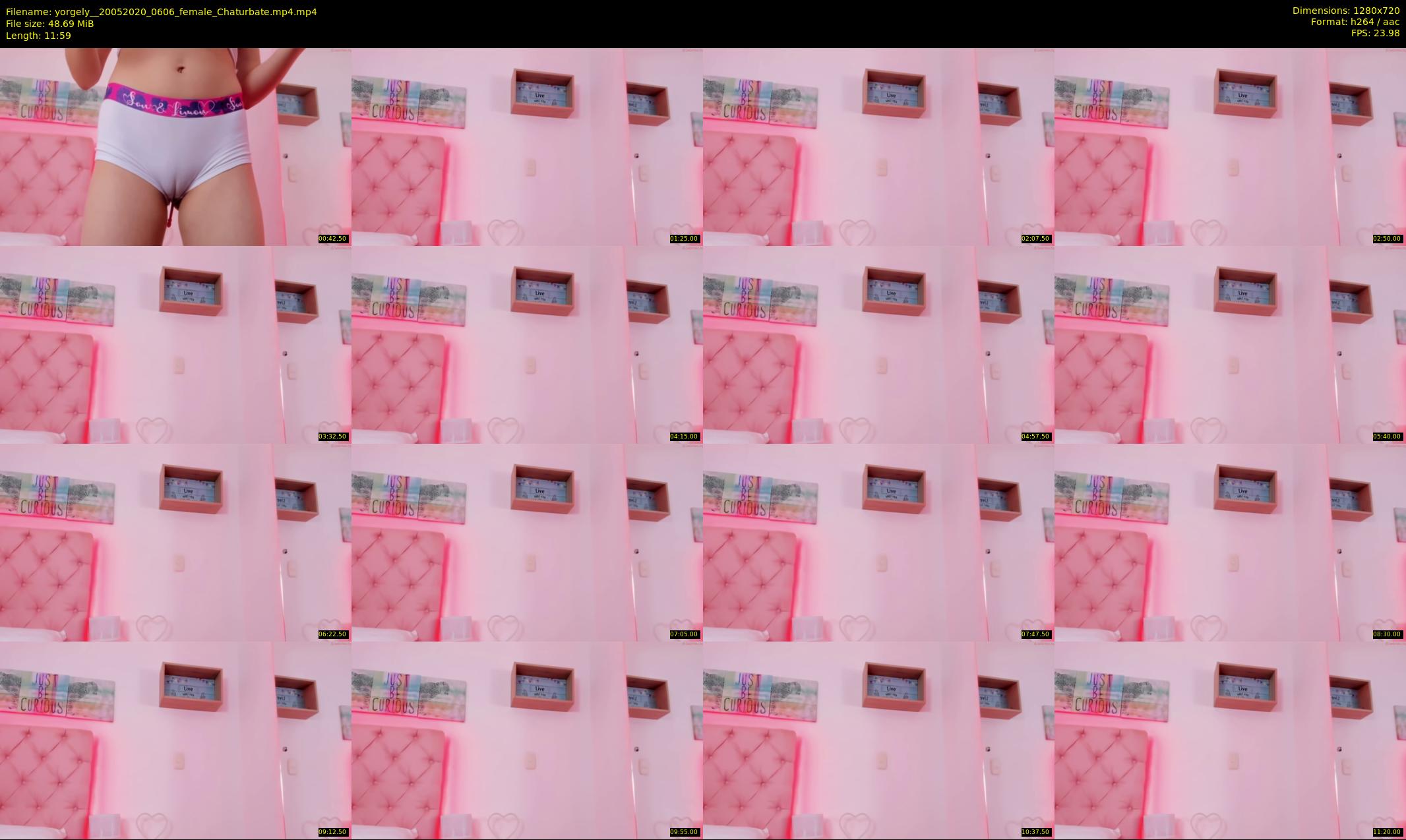 yorgely_ — 12 minute Chaturbate female cam show recording, 720p, May 20, 2020