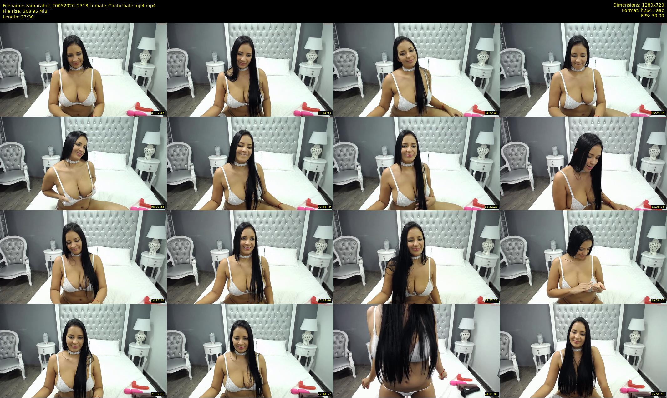 zamarahot — 28 minute Chaturbate female cam show recording, 720p, May 20, 2020