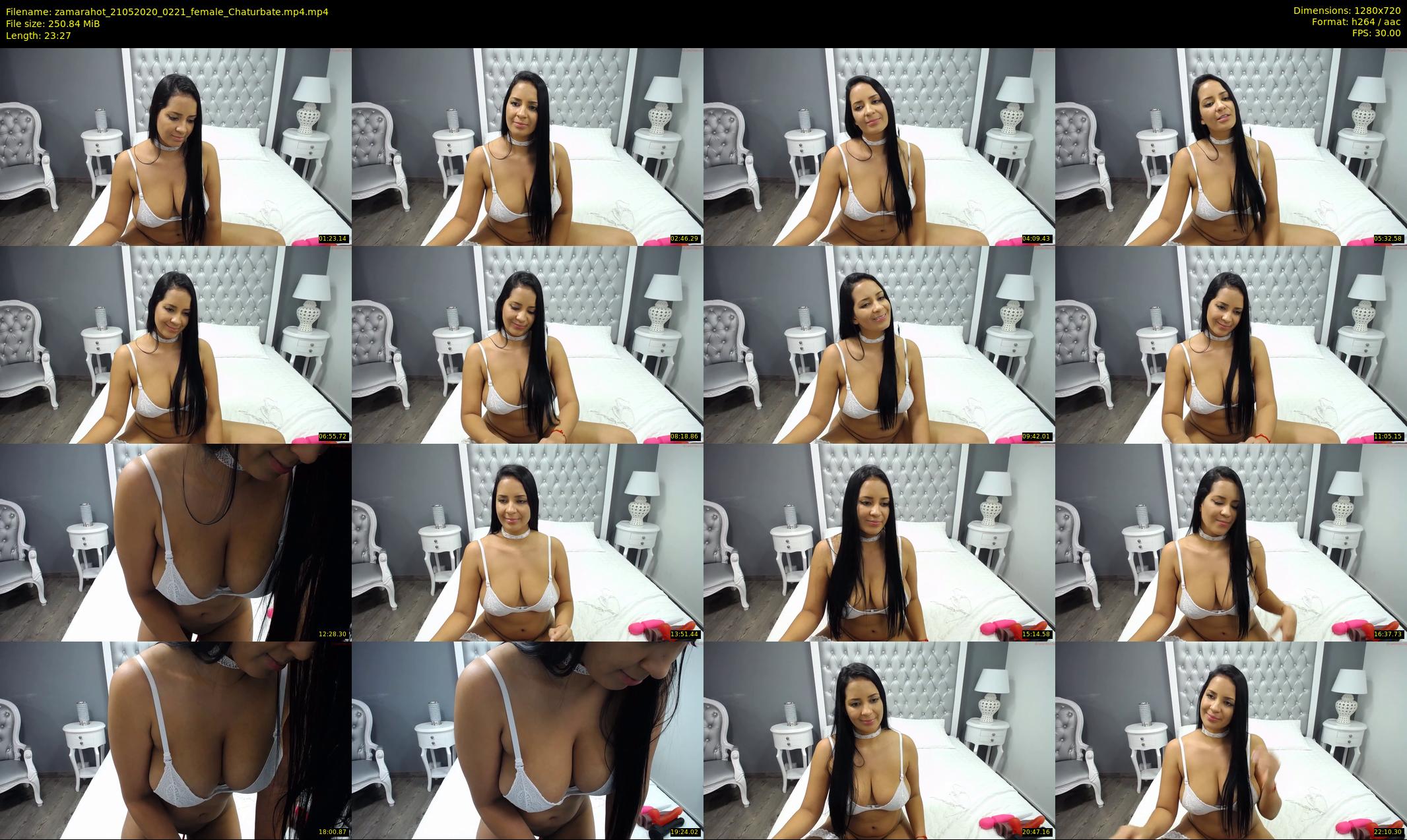 zamarahot — 24 minute Chaturbate female cam show recording, 720p, May 21, 2020