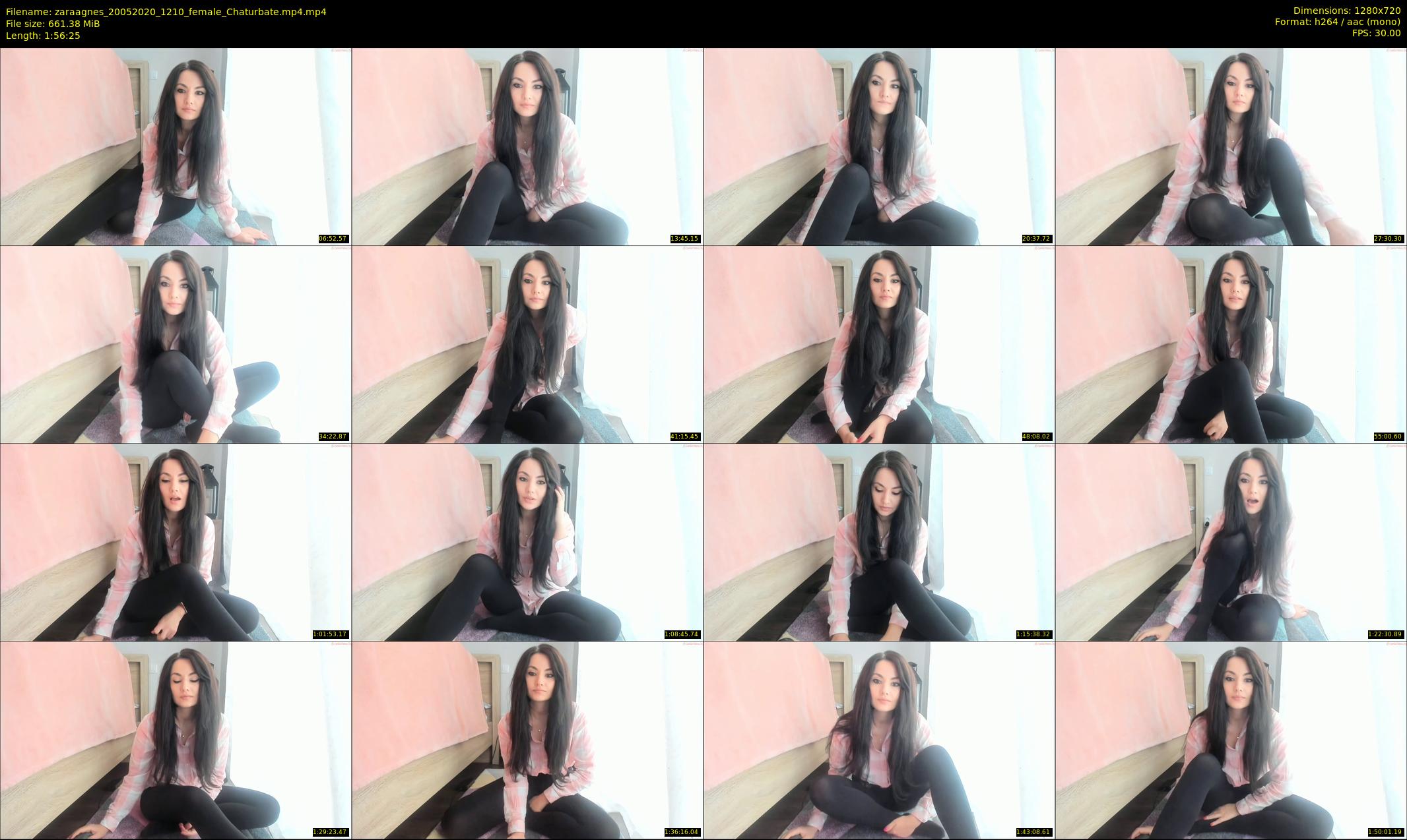 zaraagnes — 117 minute Chaturbate female cam show recording, 720p, May 20, 2020