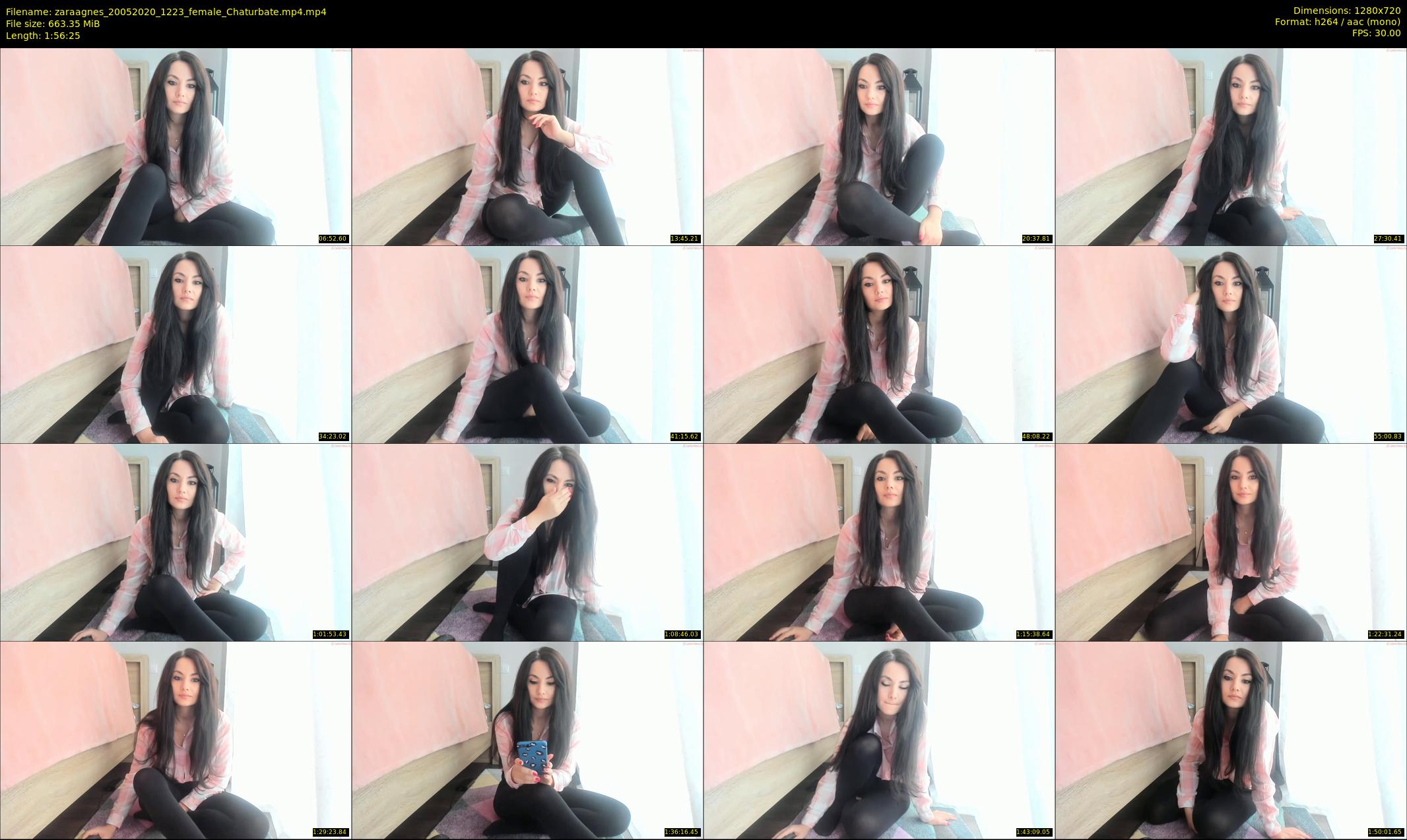 zaraagnes — 117 minute Chaturbate female cam show recording, 720p, May 20, 2020