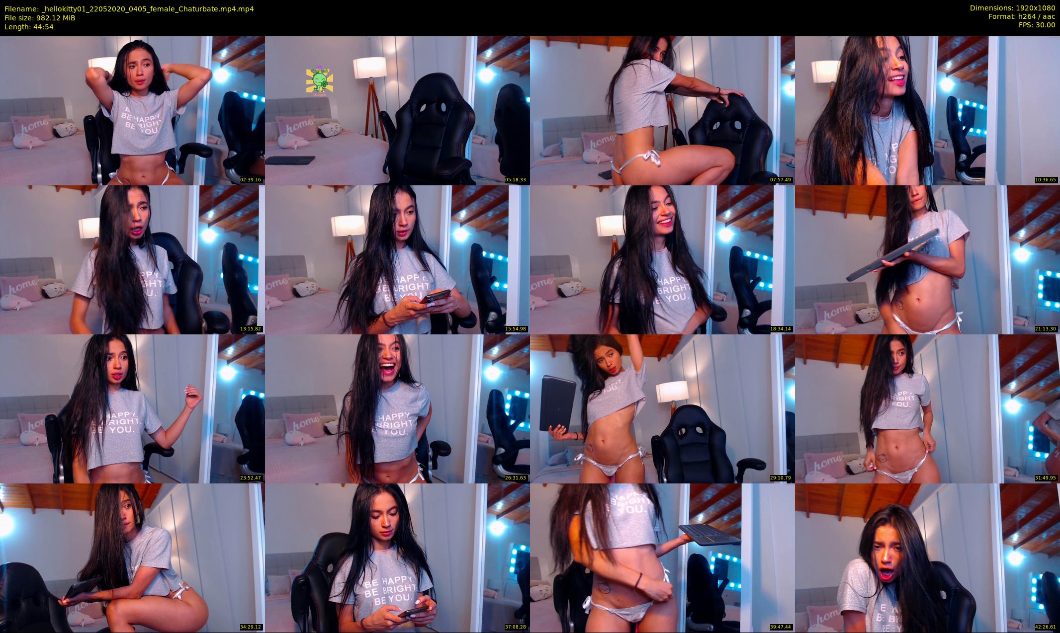 _hellokitty01 — 45 minute Chaturbate female cam show recording, 1080p, May 22, 2020