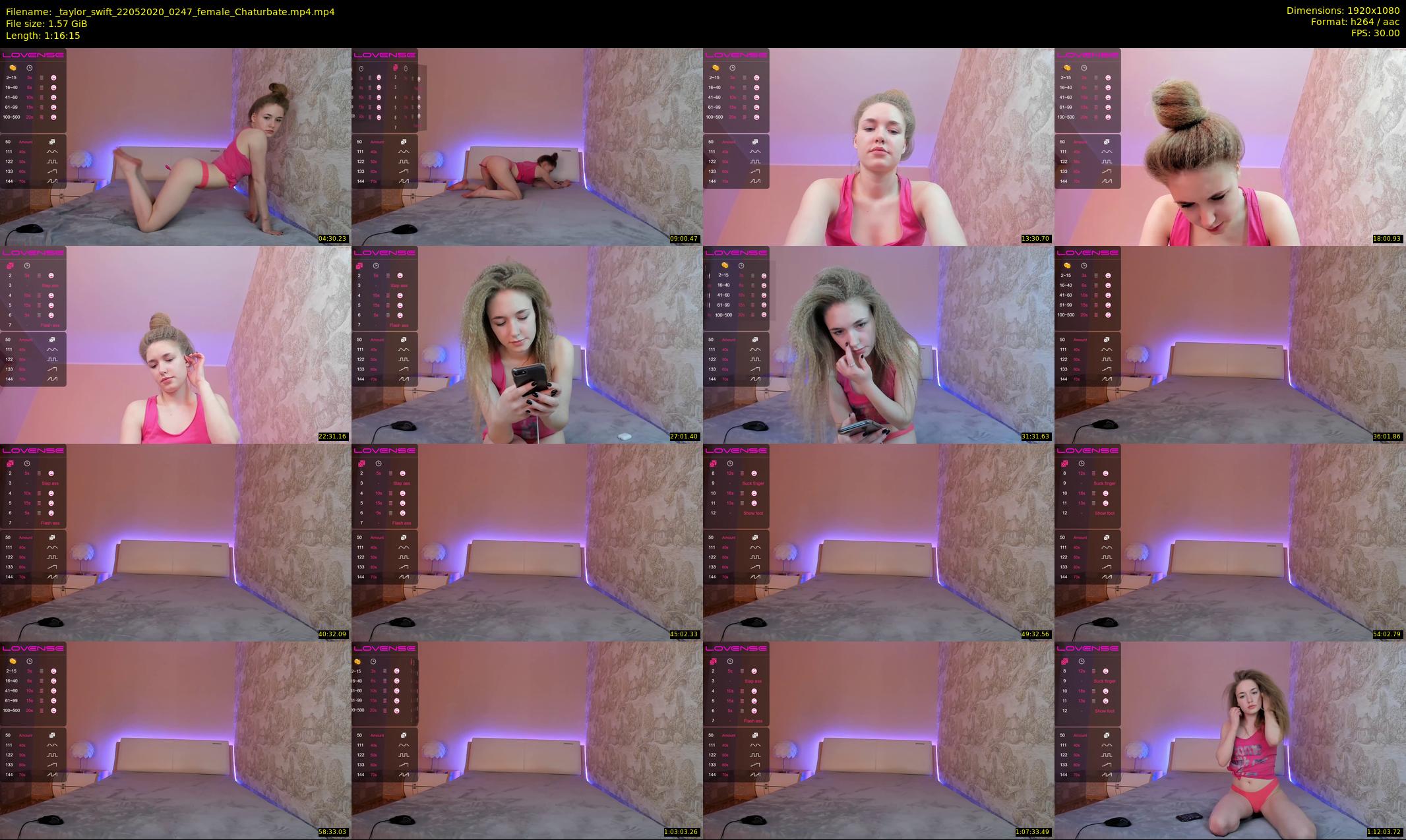 _taylor_swift — 77 minute Chaturbate female cam show recording, 1080p, May 22, 2020