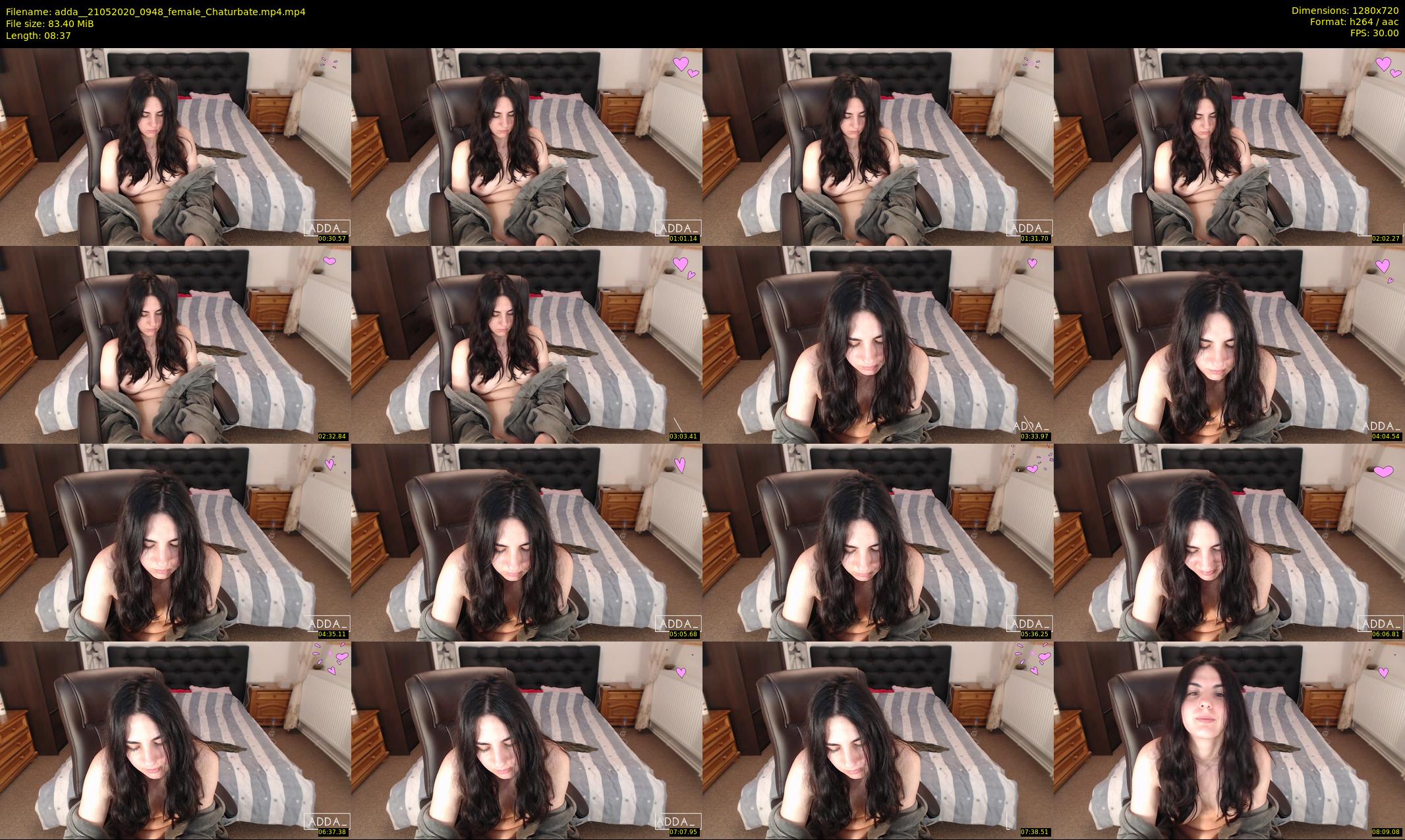 adda_ — 9 minute Chaturbate female cam show recording, 720p, May 21, 2020