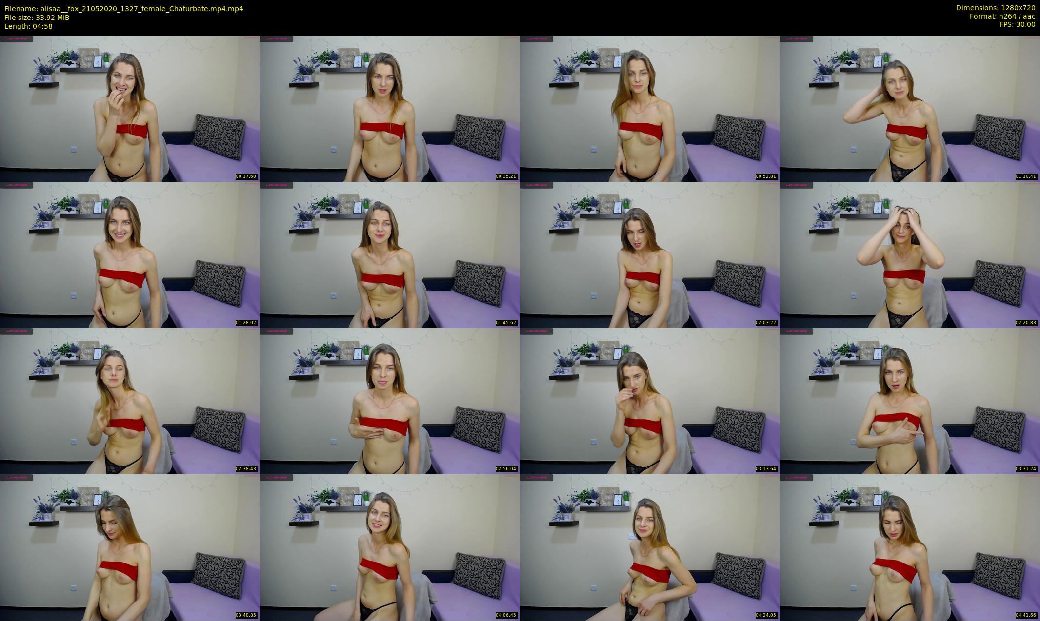alisaa__fox — 5 minute Chaturbate female cam show recording, 720p, May 21, 2020