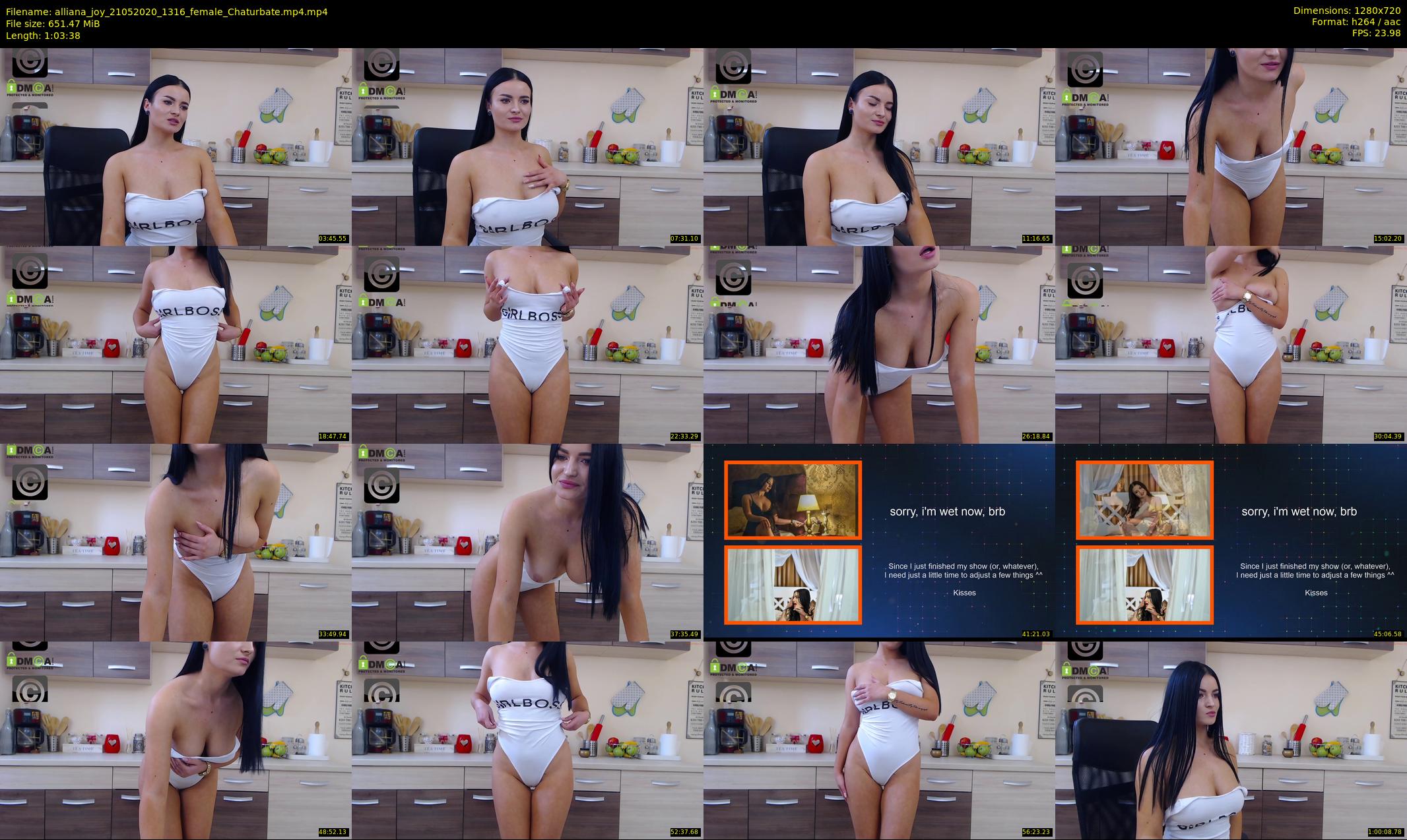 alliana_joy — 64 minute Chaturbate female cam show recording, 720p, May 21, 2020