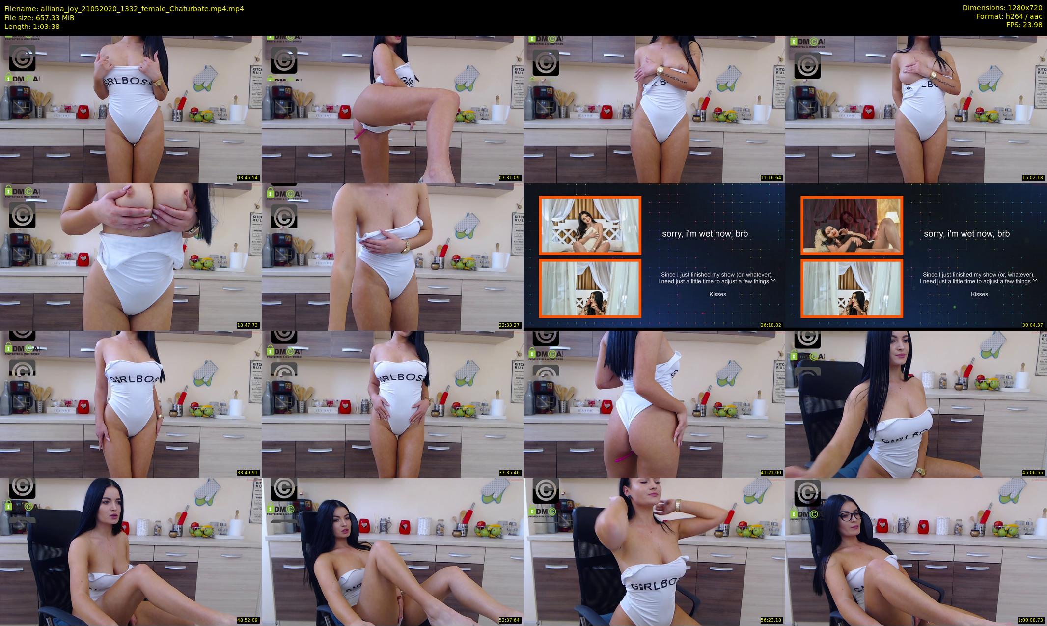 alliana_joy — 64 minute Chaturbate female cam show recording, 720p, May 21, 2020