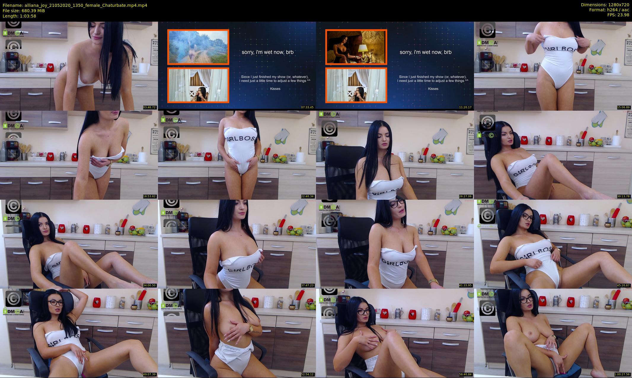alliana_joy — 64 minute Chaturbate female cam show recording, 720p, May 21, 2020