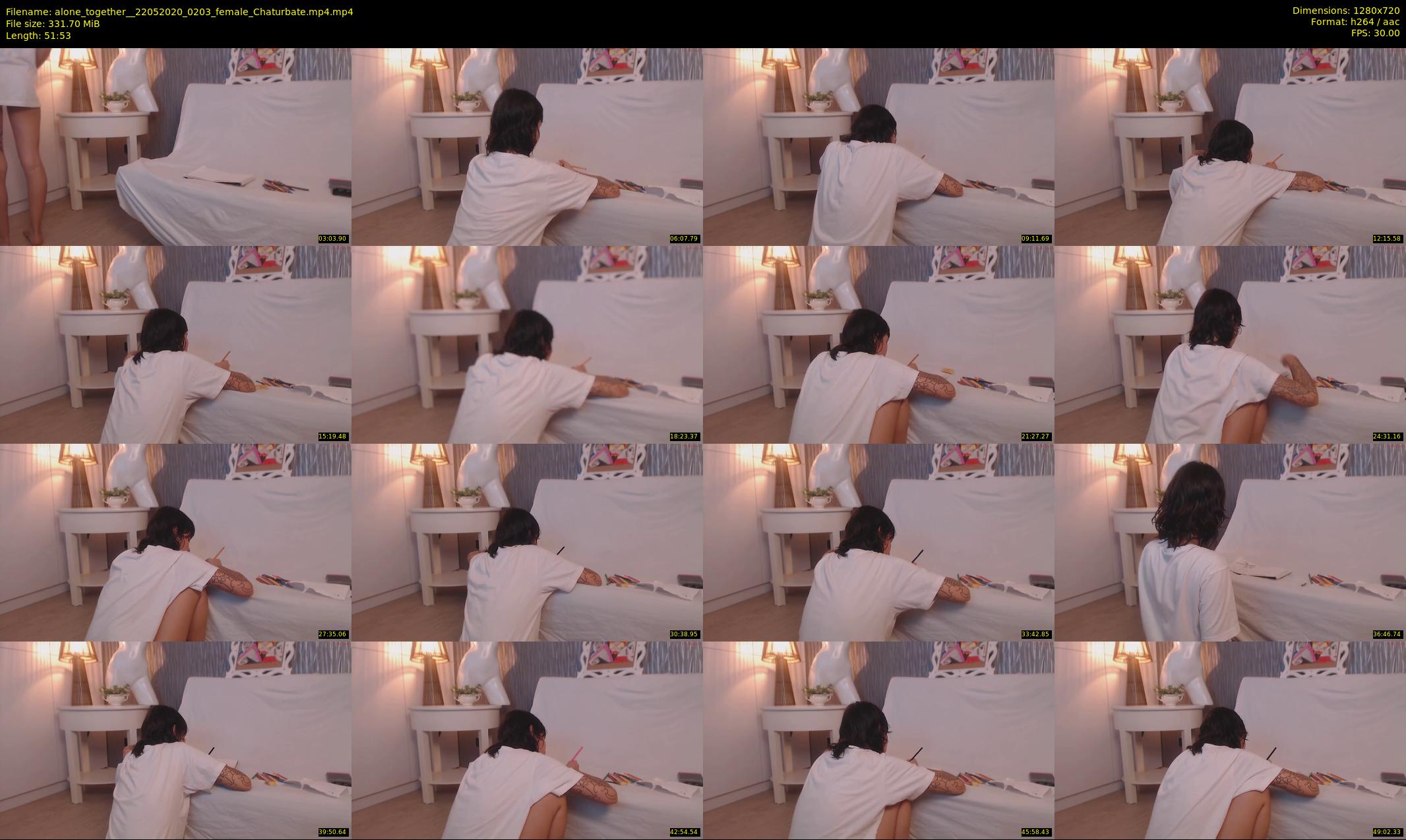 alone_together_ — 52 minute Chaturbate female cam show recording, 720p, May 22, 2020