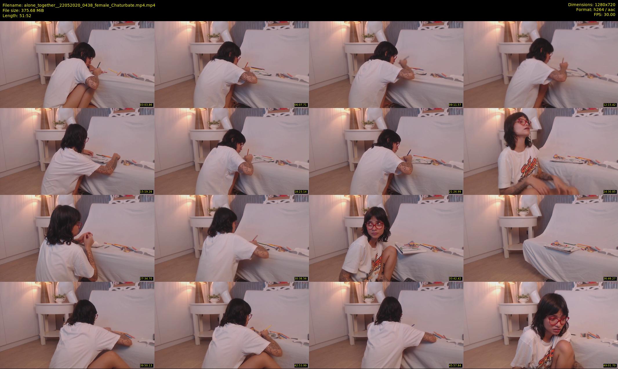 alone_together_ — 52 minute Chaturbate female cam show recording, 720p, May 22, 2020