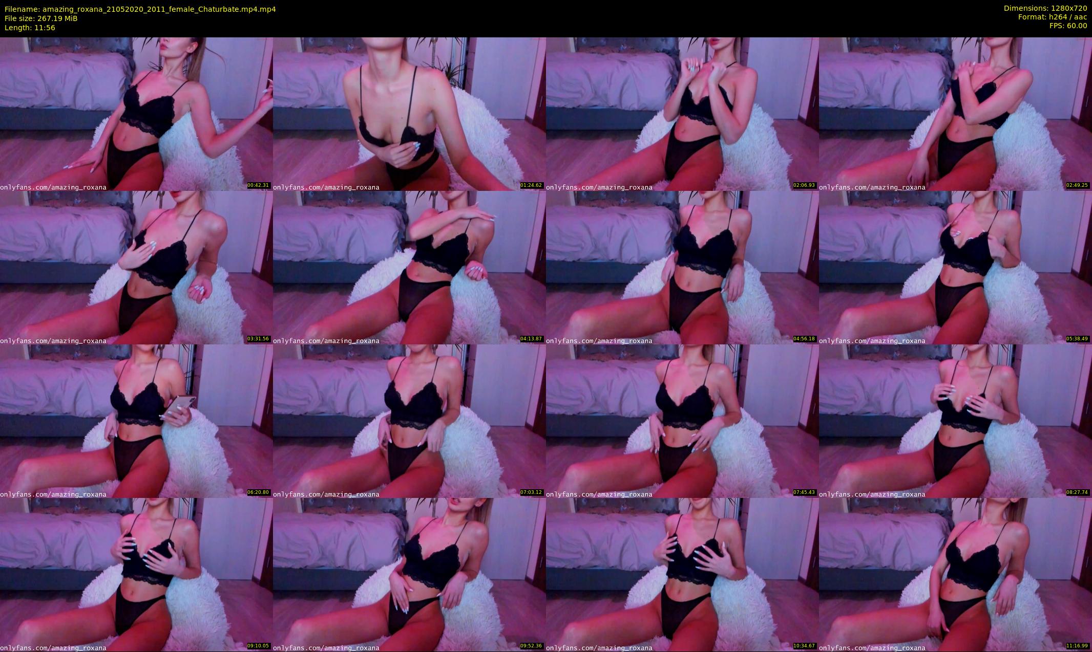 amazing_roxana — 12 minute Chaturbate female cam show recording, 720p, May 21, 2020