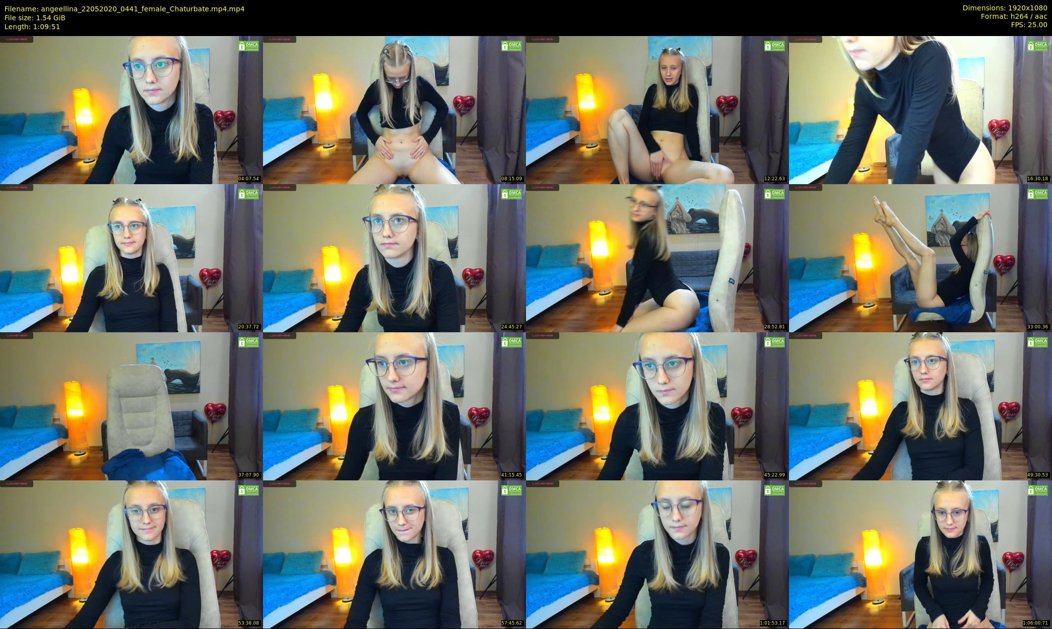 angeellina — 70 minute Chaturbate female cam show recording, 1080p, May 22, 2020