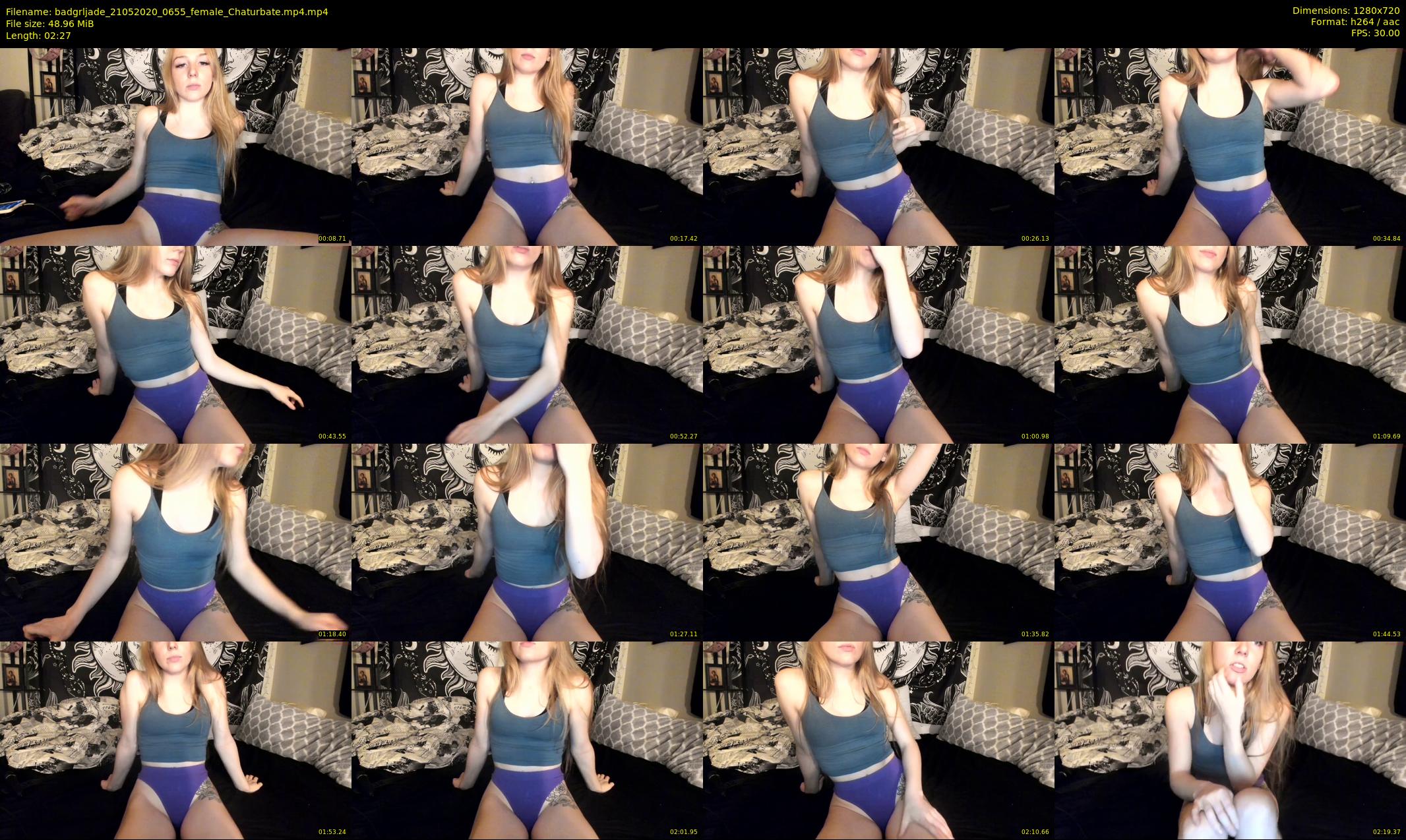 badgrljade — 3 minute Chaturbate female cam show recording, 720p, May 21, 2020