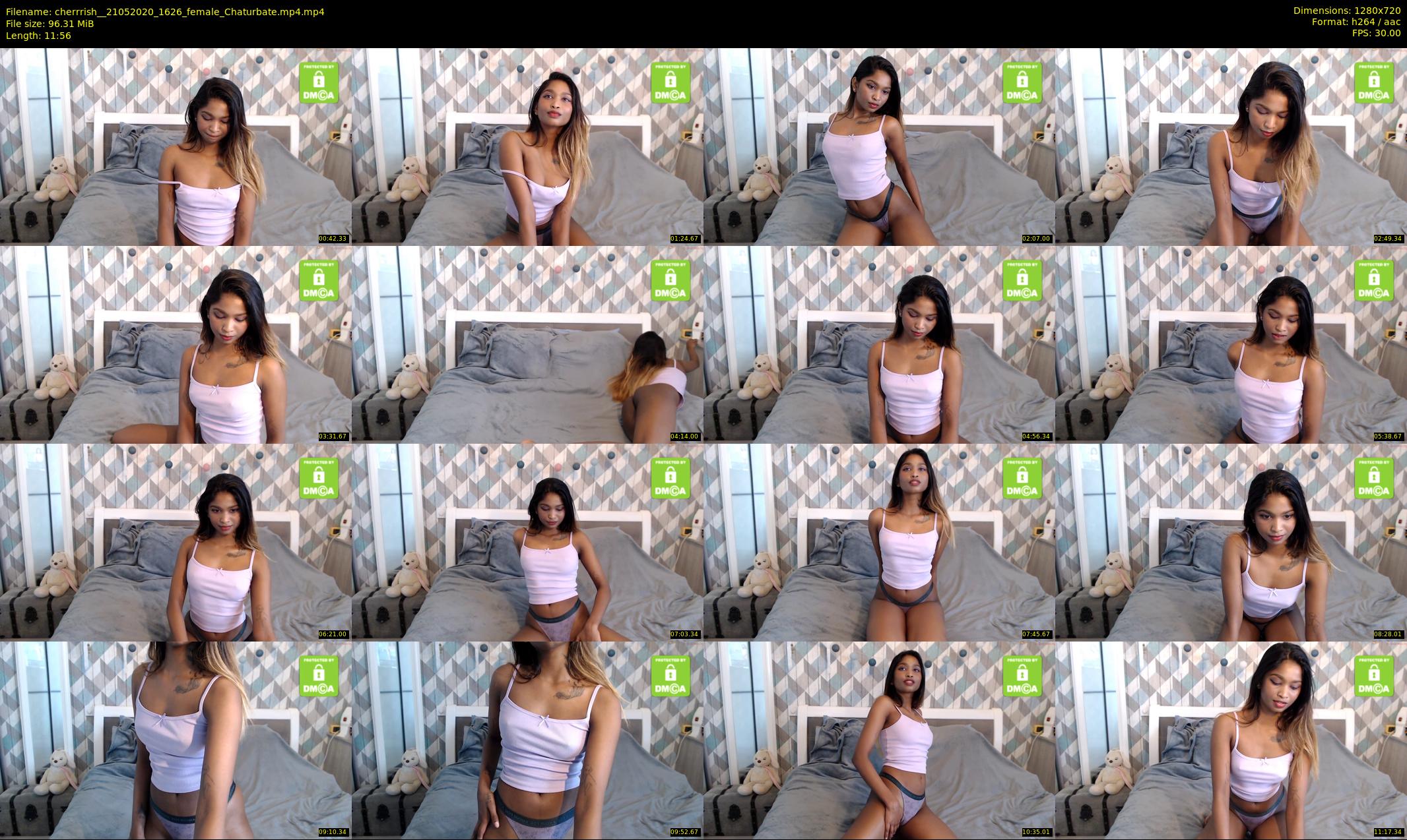 cherrrish_ — 12 minute Chaturbate female cam show recording, 720p, May 21, 2020