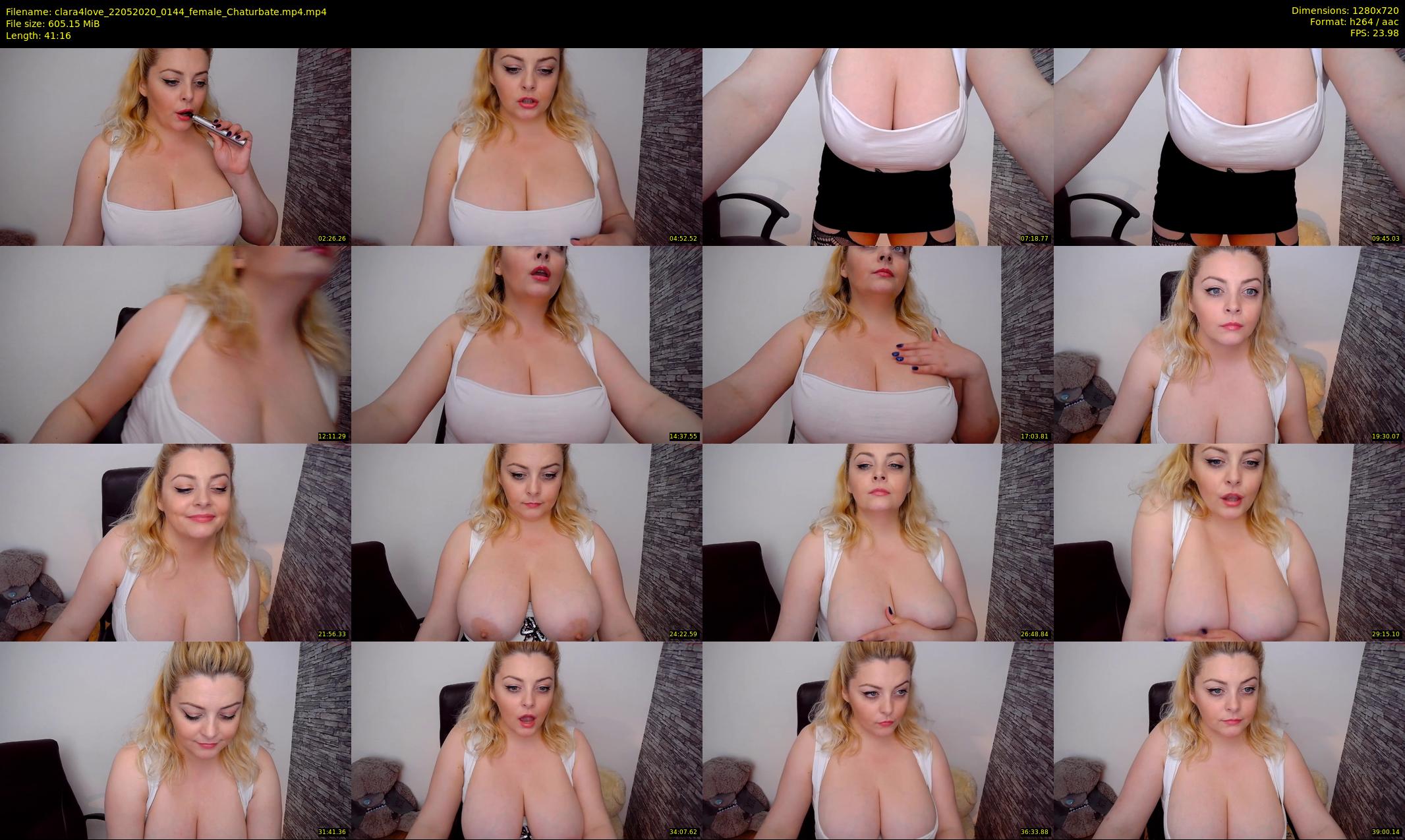 clara4love — 42 minute Chaturbate female cam show recording, 720p, May 22, 2020