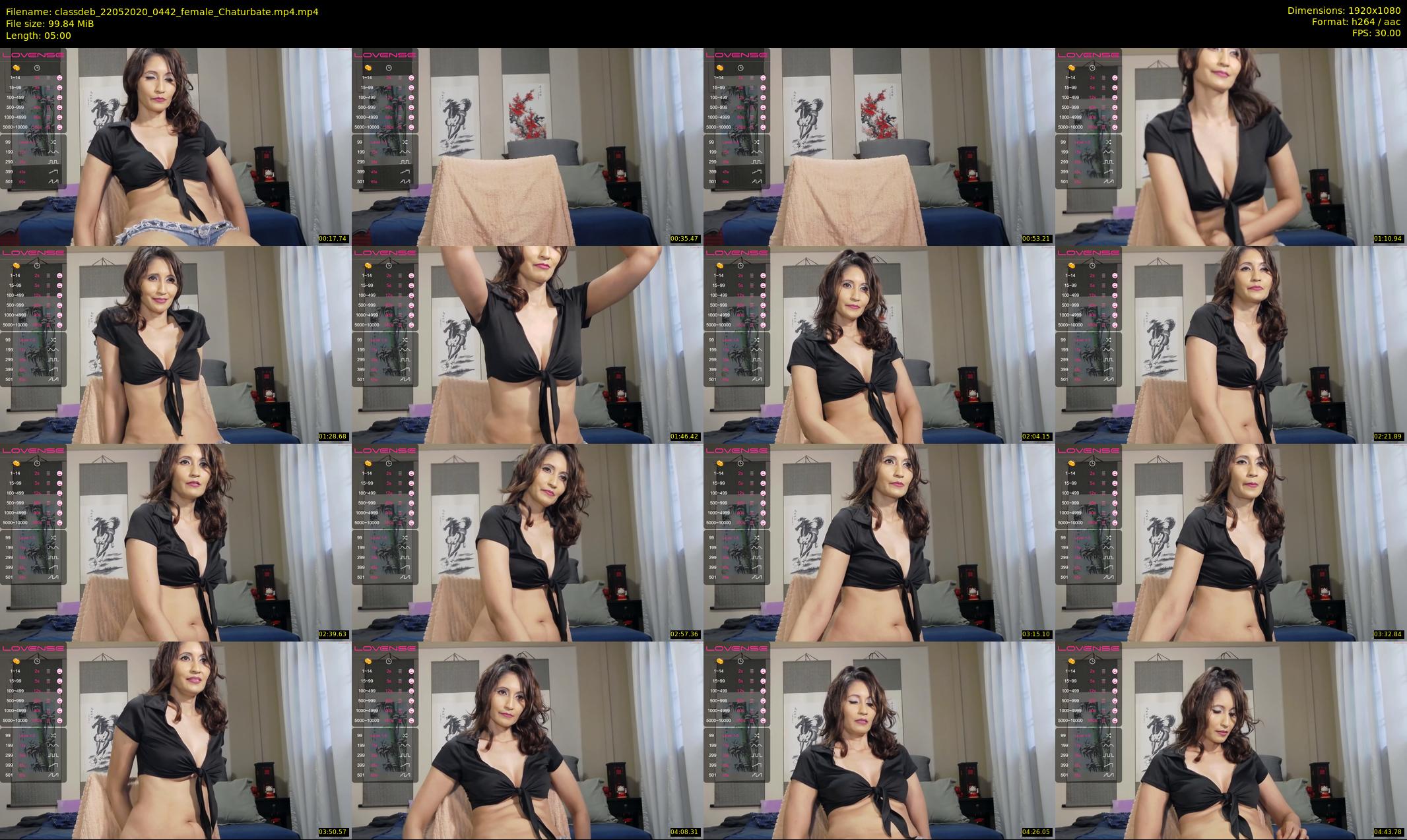 classdeb — 5 minute Chaturbate female cam show recording, 1080p, May 22, 2020