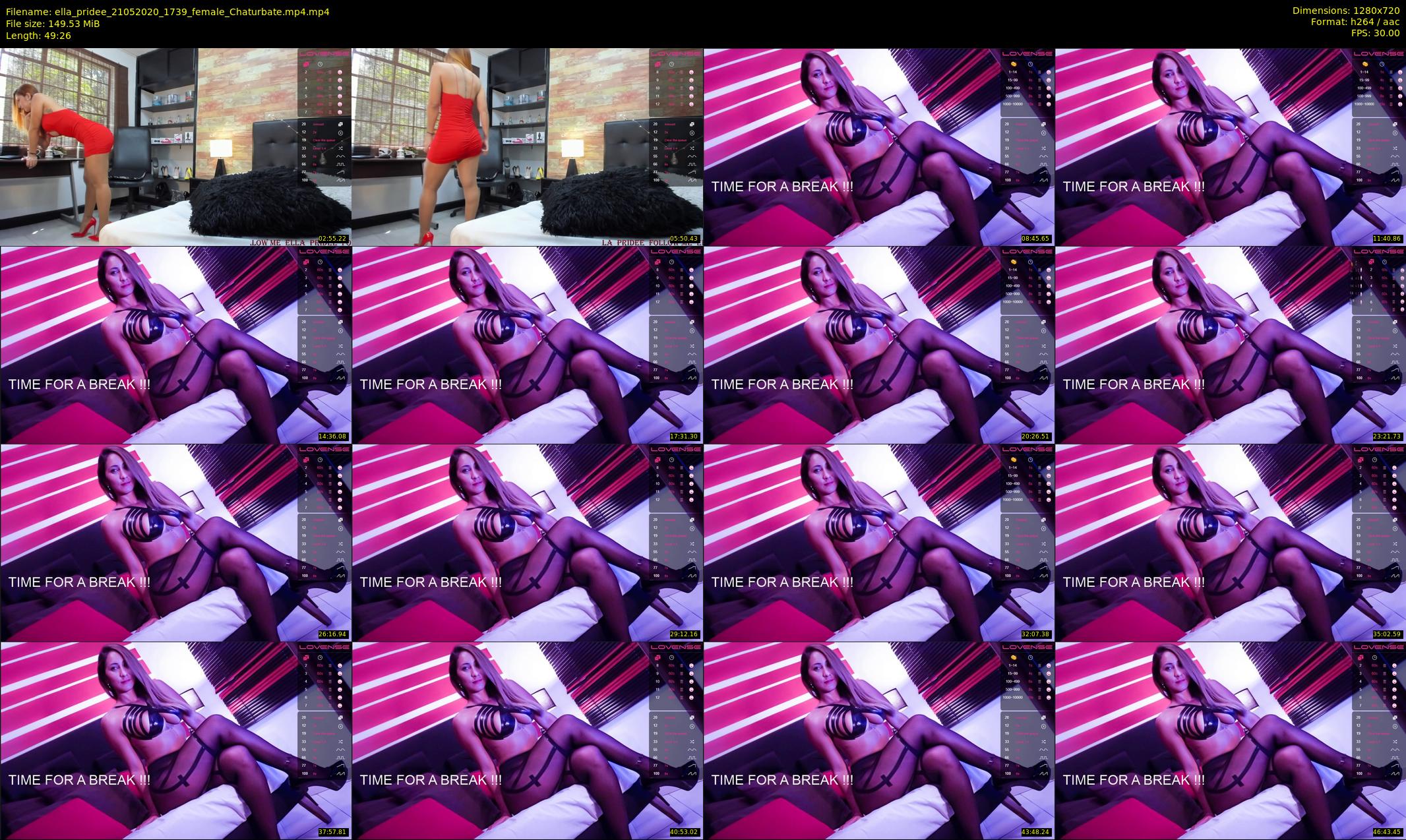 ella_pridee — 50 minute Chaturbate female cam show recording, 720p, May 21, 2020