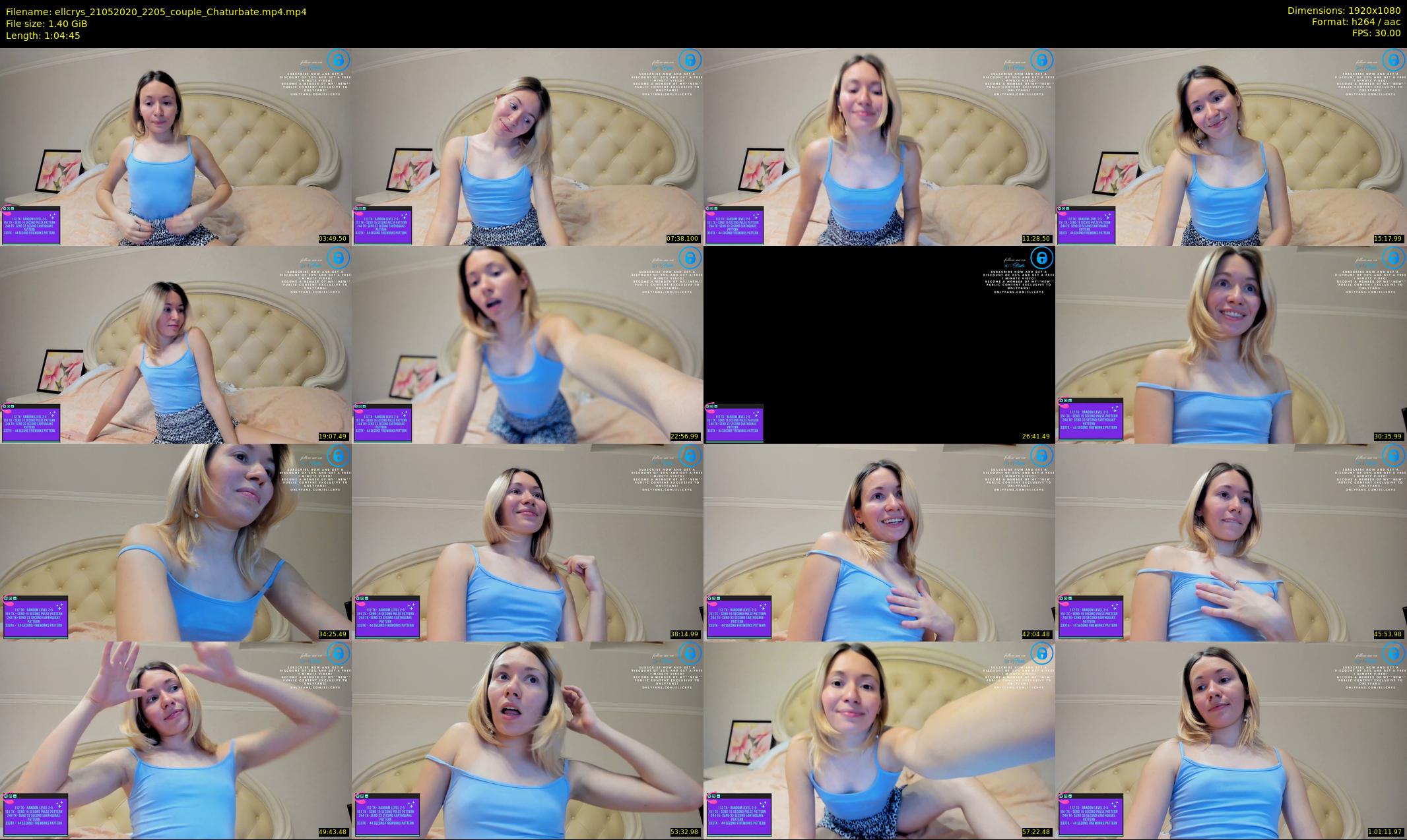 ellcrys — 65 minute Chaturbate couple cam show recording, 1080p, May 21, 2020