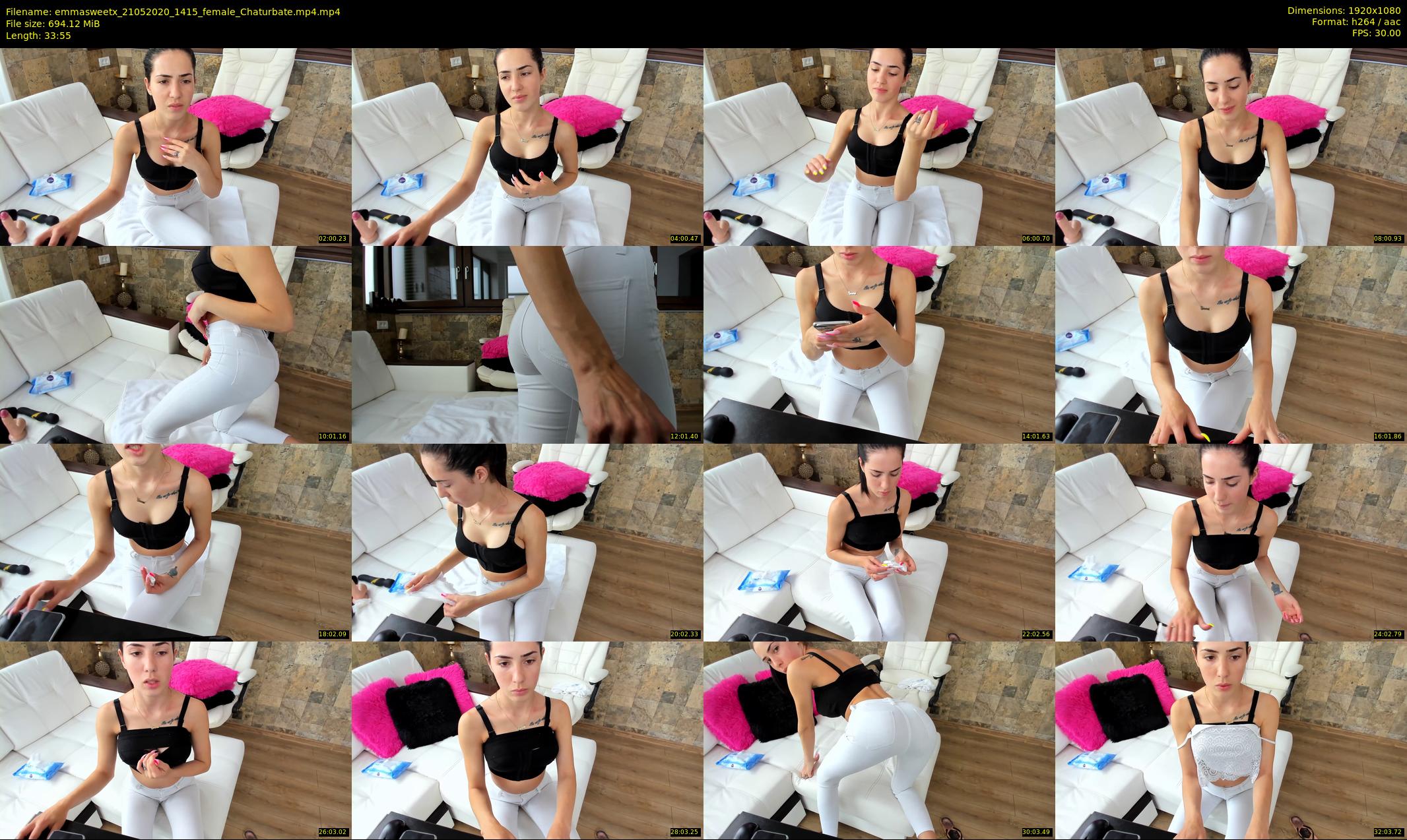 emmasweetx — 34 minute Chaturbate couple cam show recording, 1080p, May 21, 2020