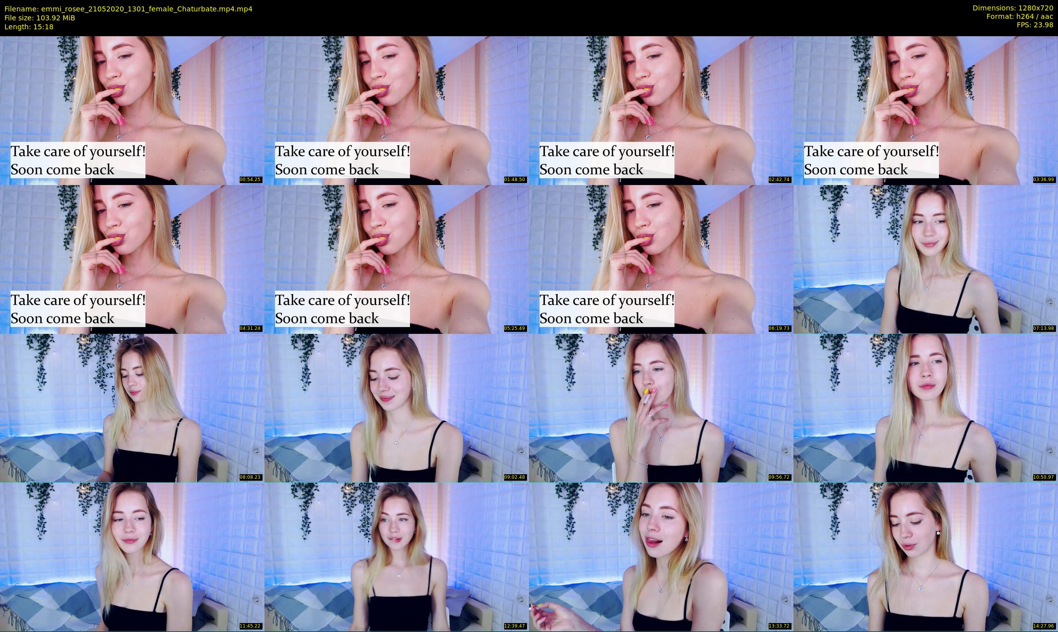emmi_rosee — 16 minute Chaturbate female cam show recording, 720p, May 21, 2020