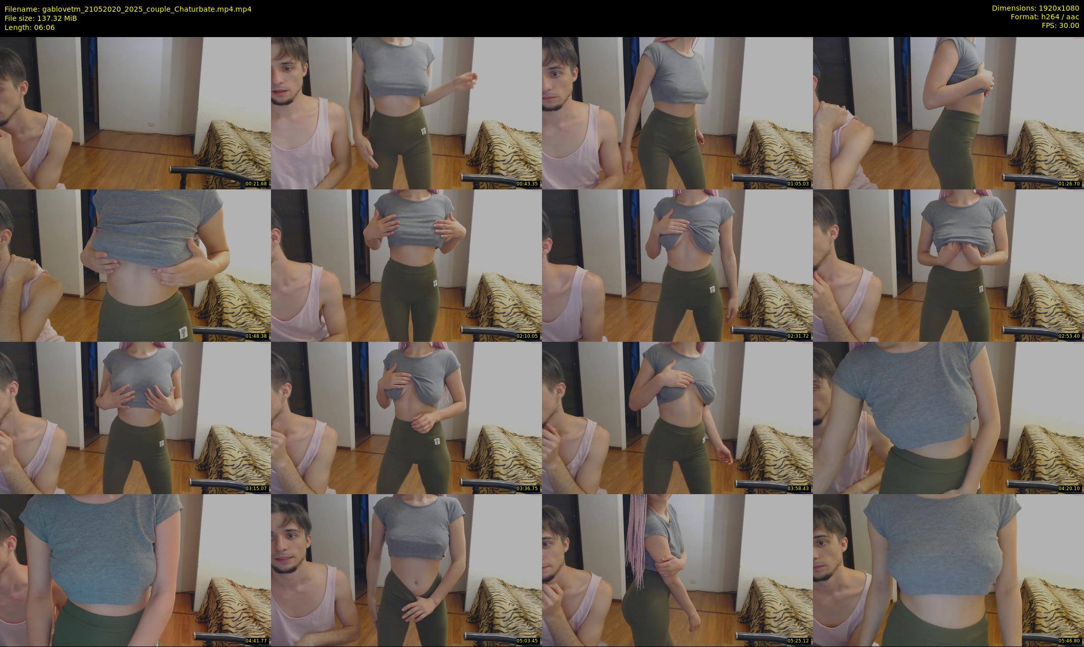 gablovetm — 7 minute Chaturbate couple cam show recording, 1080p, May 21, 2020