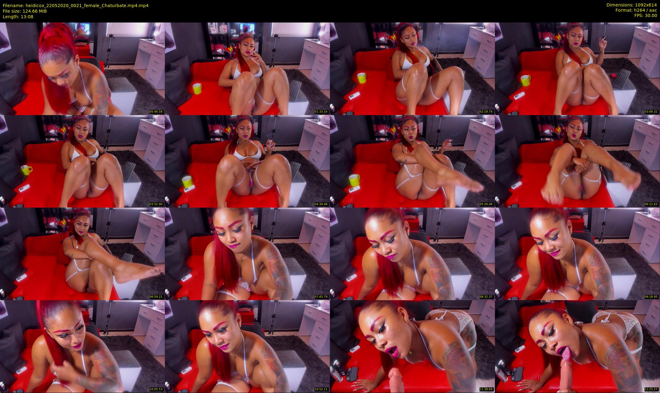 heidicox — 14 minute Chaturbate female cam show recording, 480p, May 22, 2020