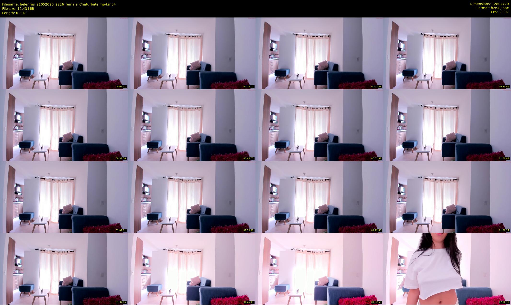 helenrus — 3 minute Chaturbate female cam show recording, 720p, May 21, 2020