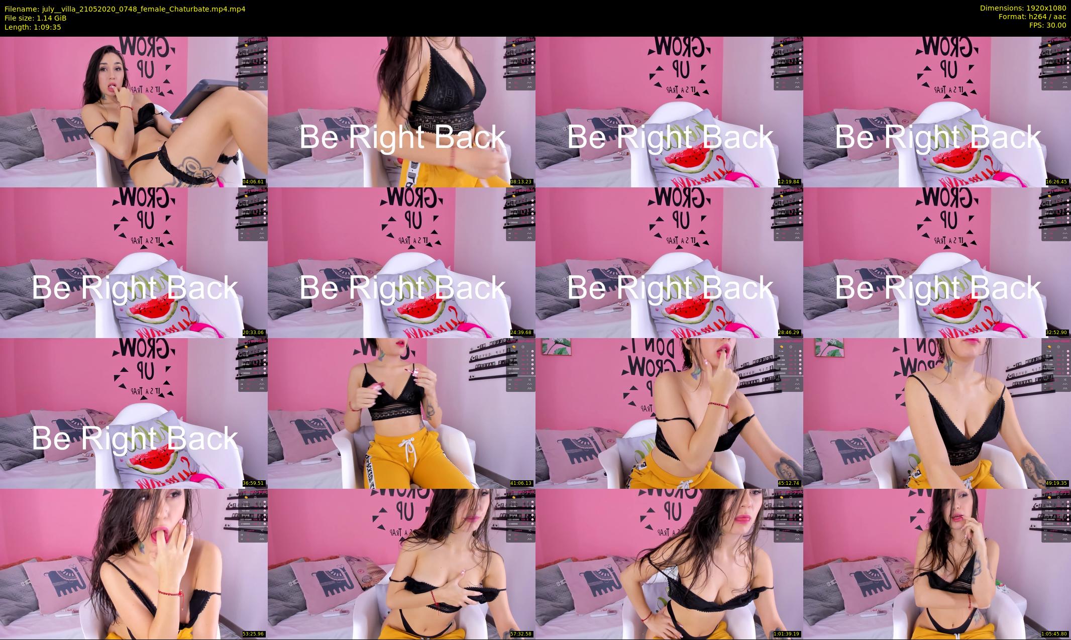 july__villa — 70 minute Chaturbate female cam show recording, 1080p, May 21, 2020