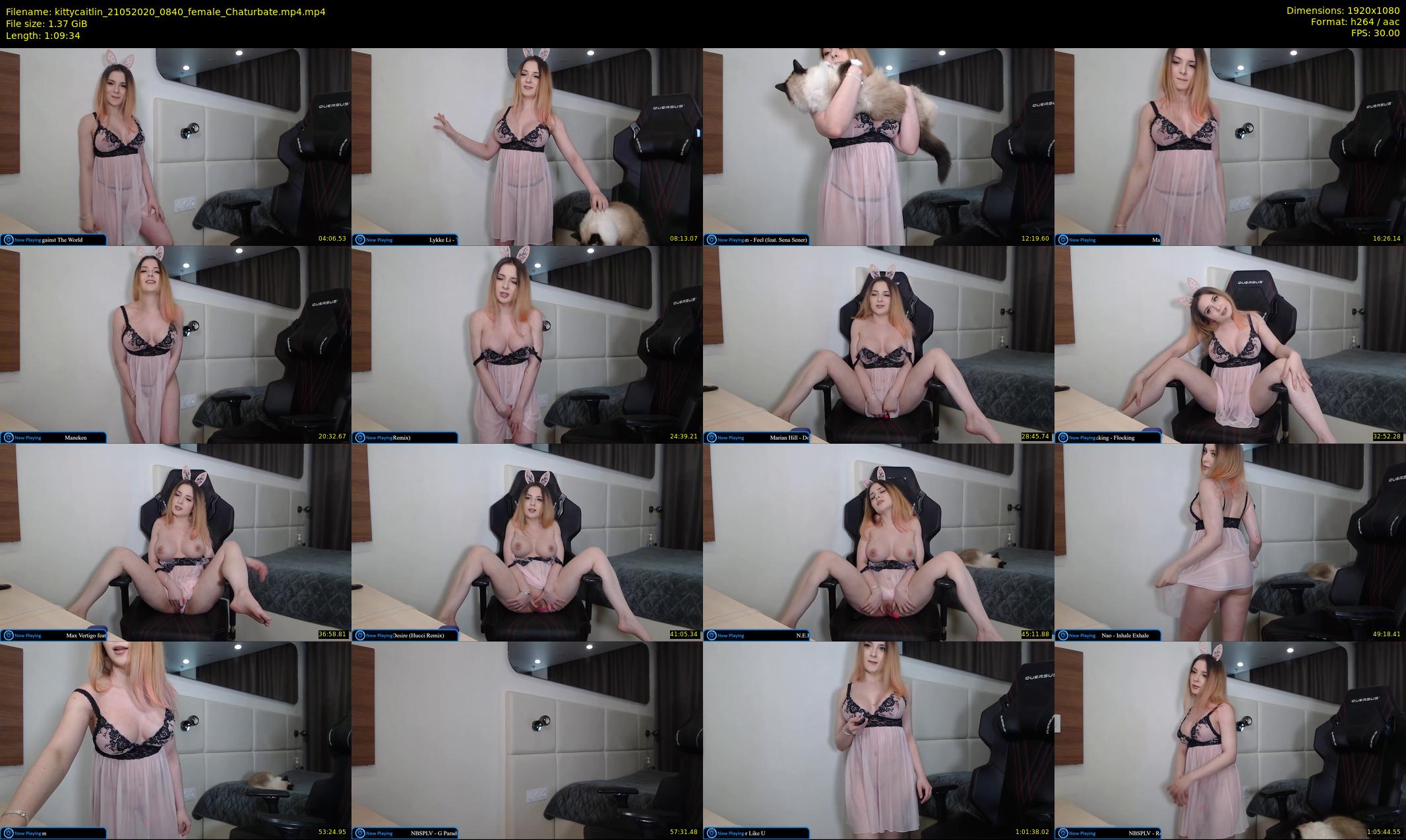 kittycaitlin — 70 minute Chaturbate female cam show recording, 1080p, May 21, 2020