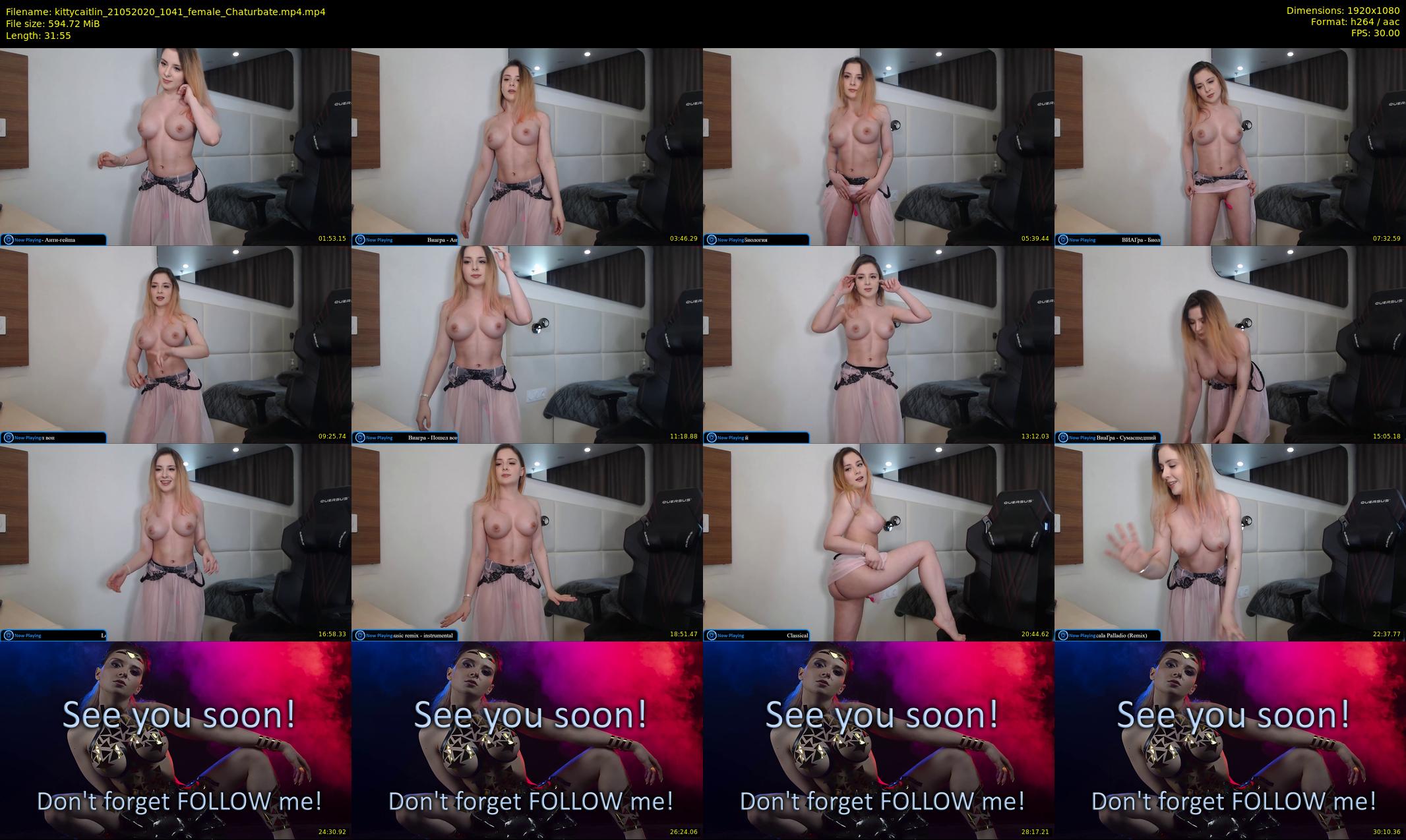 kittycaitlin — 32 minute Chaturbate female cam show recording, 1080p, May 21, 2020