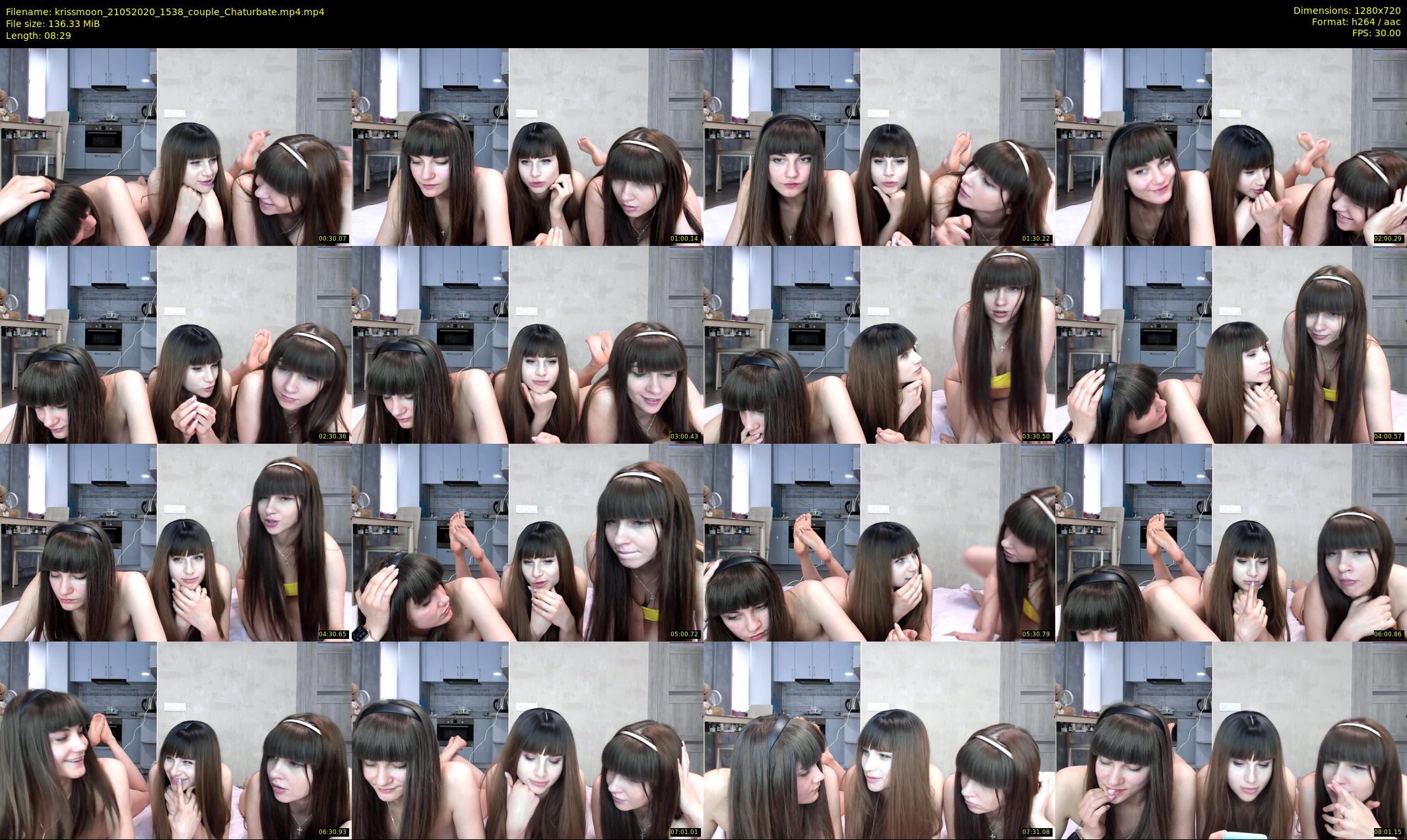 krissmoon — 9 minute Chaturbate female cam show recording, 720p, May 21, 2020