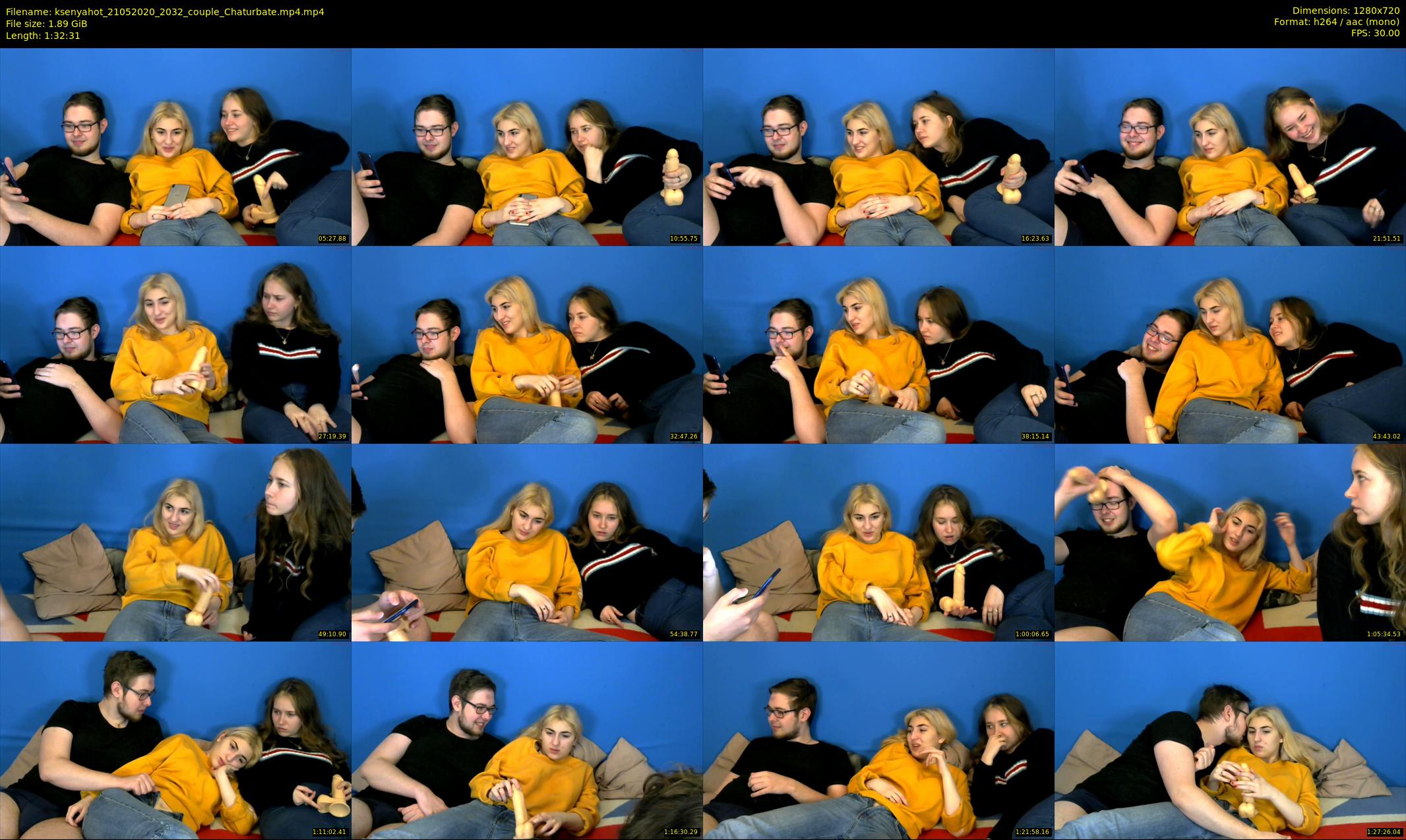 ksenyahot — 93 minute Chaturbate couple cam show recording, 720p, May 21, 2020