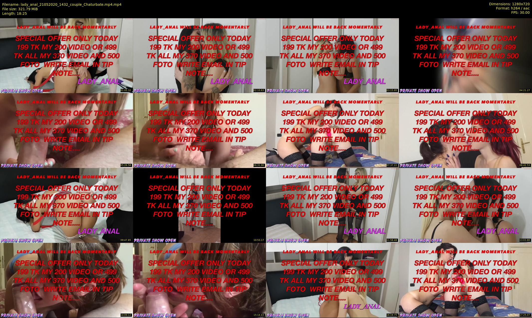 lady_anal — 19 minute Chaturbate female cam show recording, 720p, May 21, 2020
