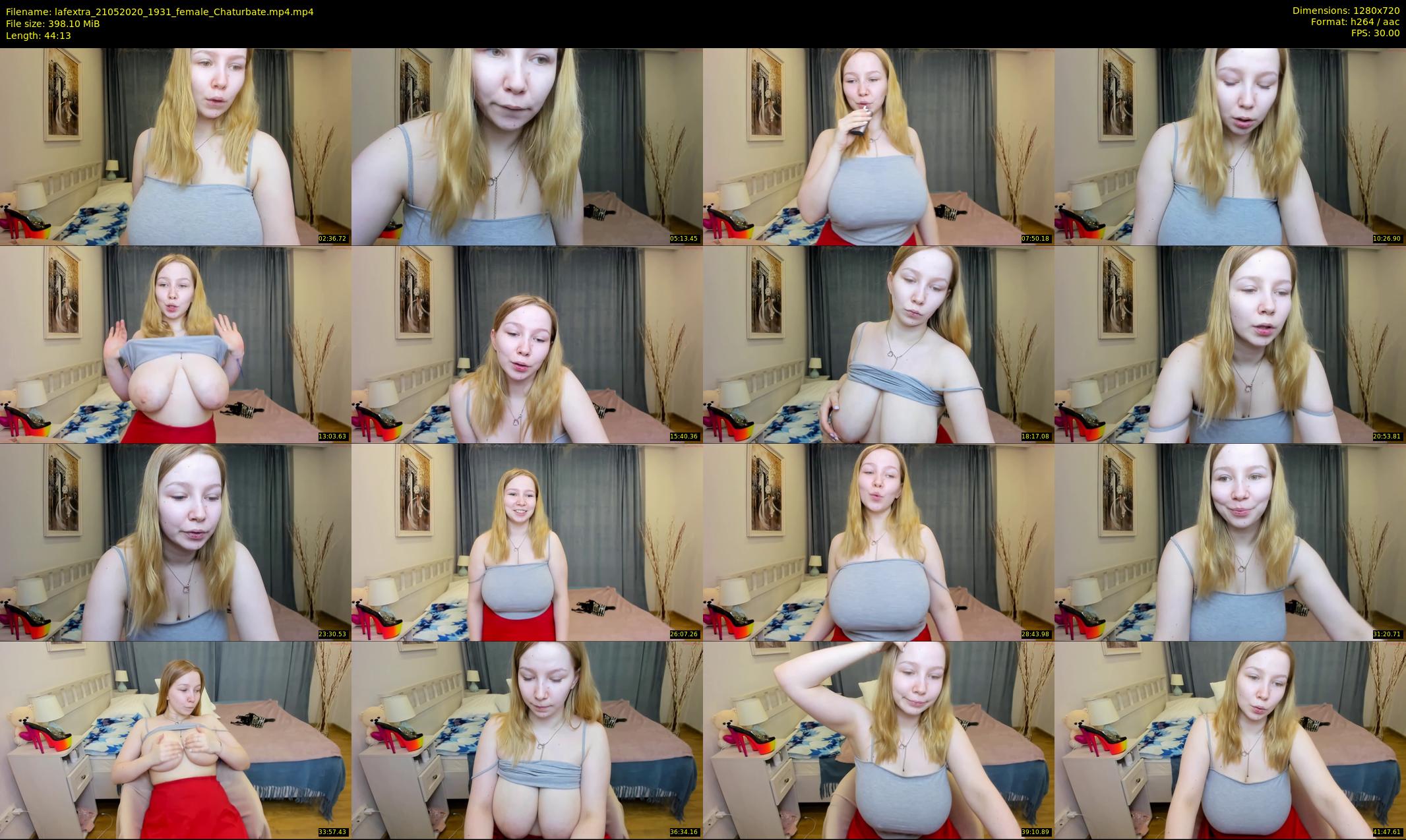 lafextra — 45 minute Chaturbate female cam show recording, 720p, May 21, 2020