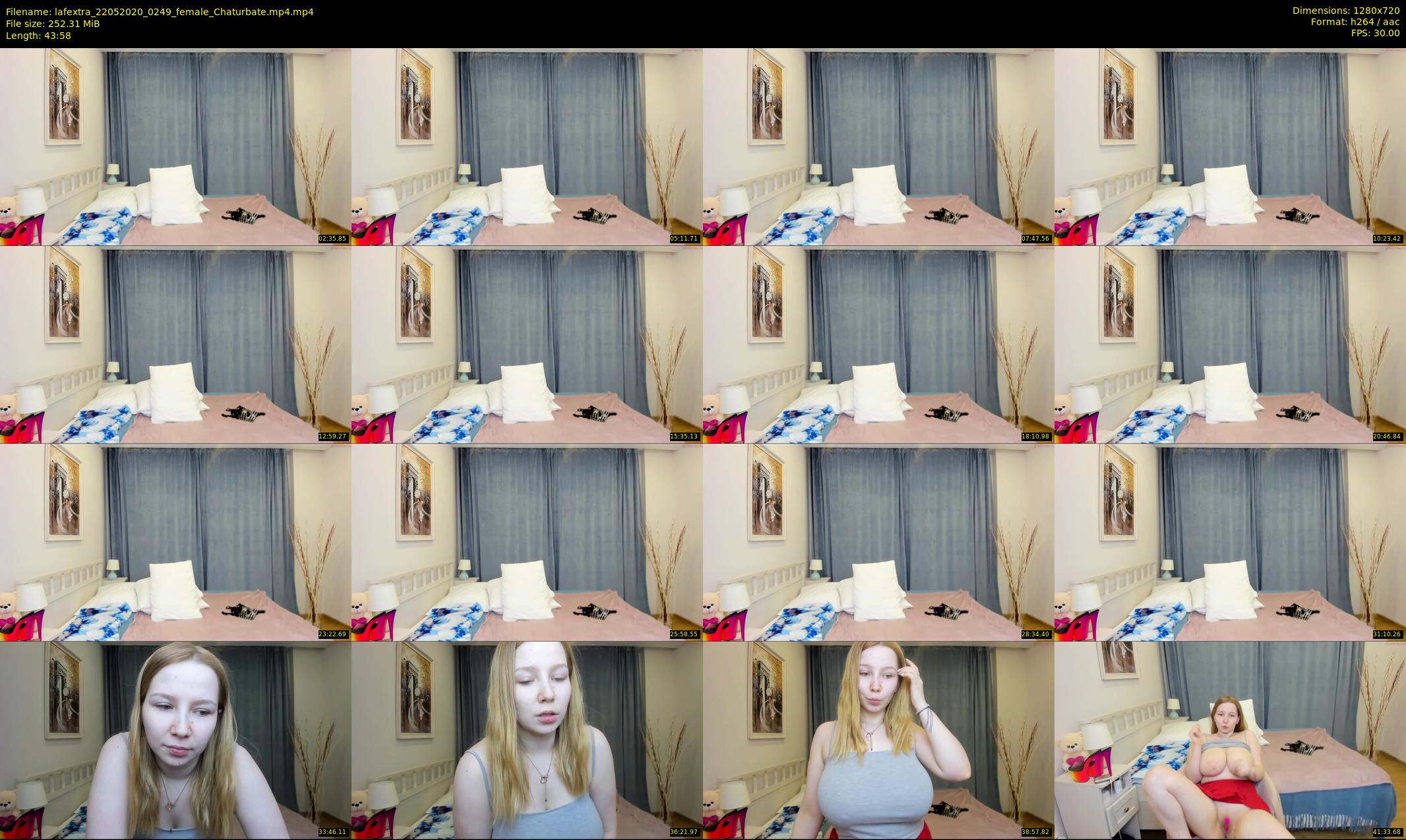 lafextra — 44 minute Chaturbate female cam show recording, 720p, May 22, 2020