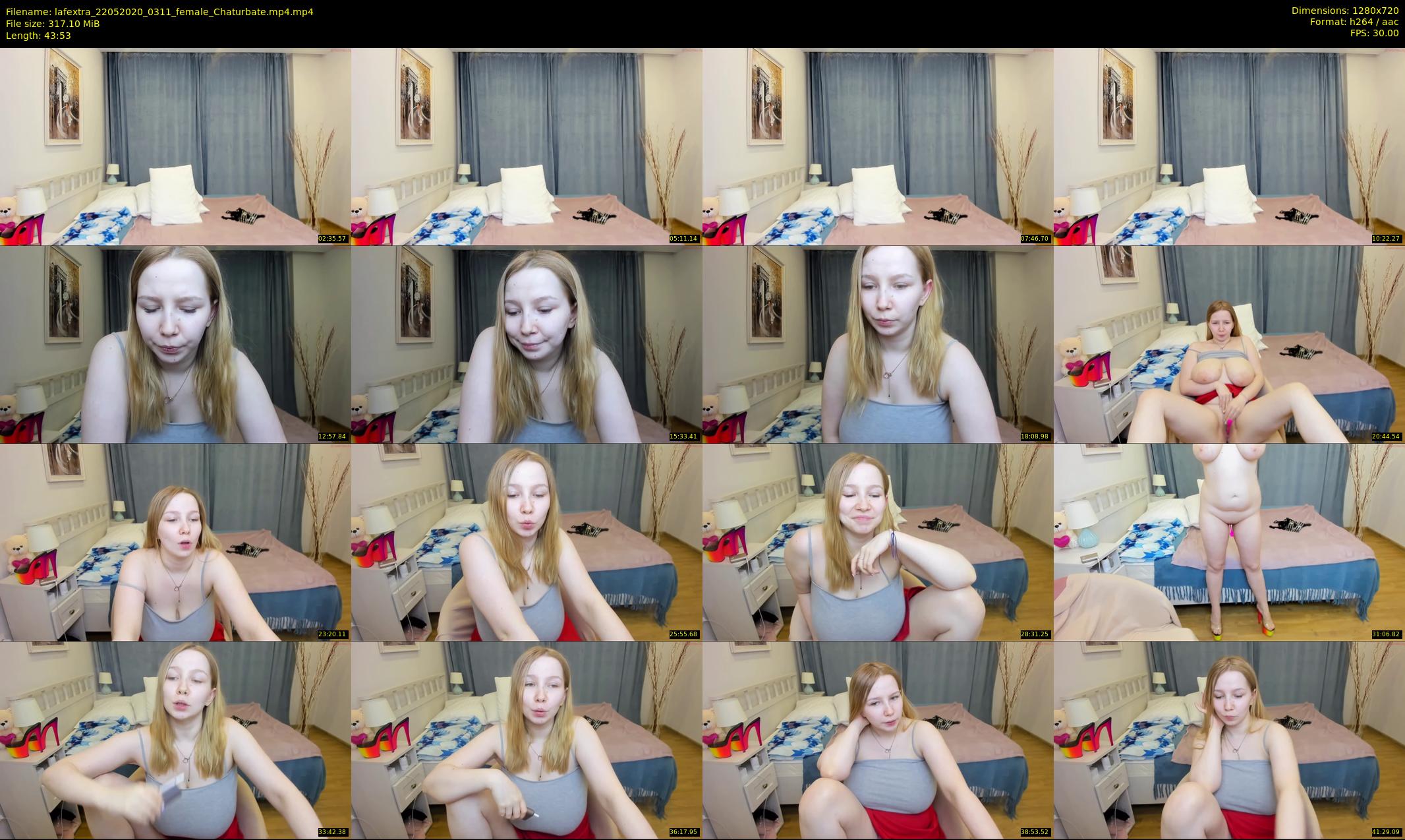 lafextra — 44 minute Chaturbate female cam show recording, 720p, May 22, 2020